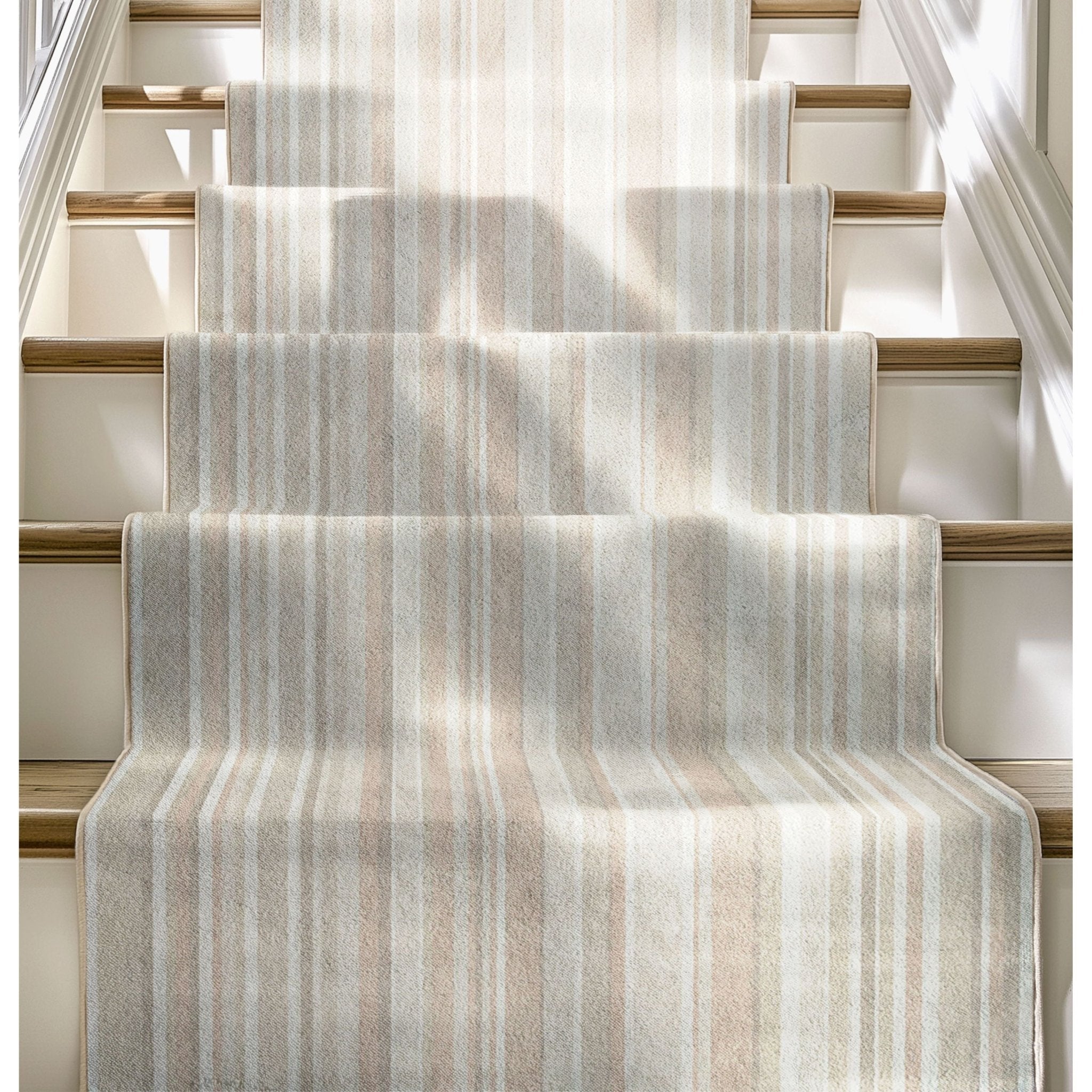 Custom Size Runner Seabreeze Lines Modern Moonlit Ivory Choose Your Width x Choose Your Length Hallway Runner Rug、mySite、gigharbornorthrealestate