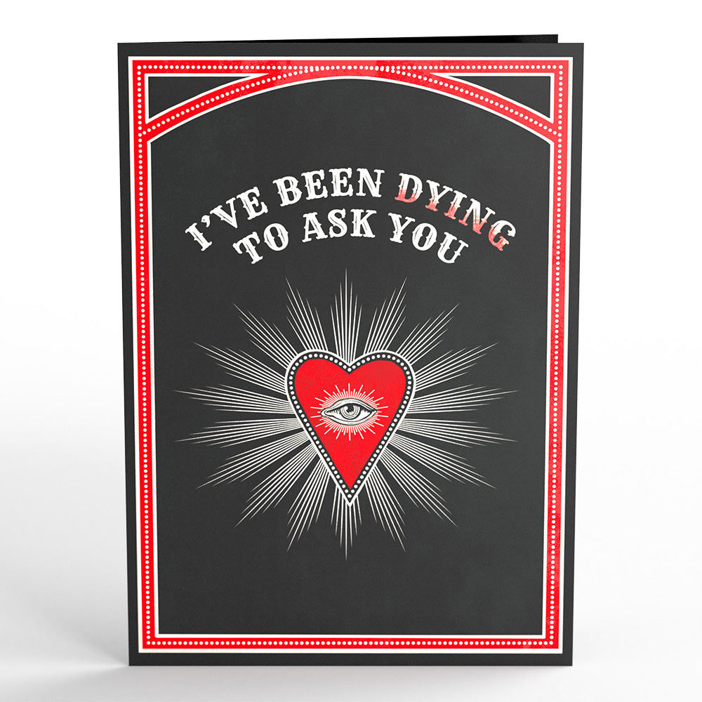 Dying to Ask You Valentine Pop-Up Card、mySite、solidvoid