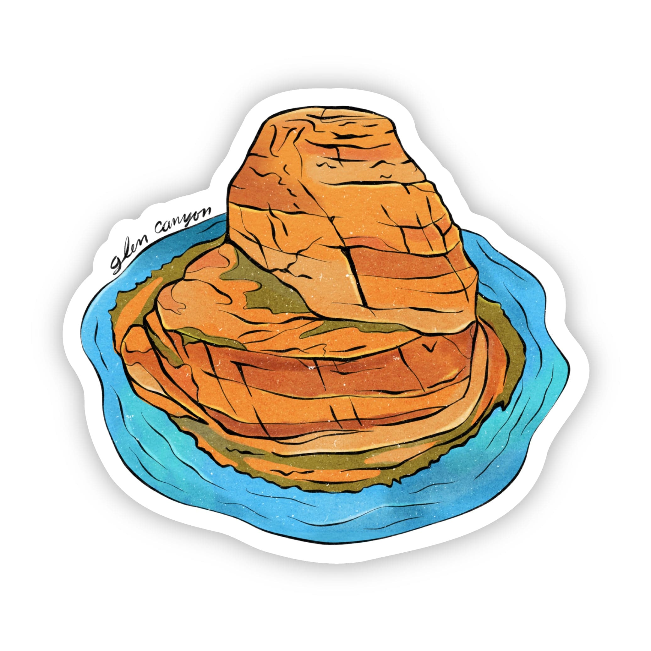  Glen Canyon Utah Sticker、mySite、elrpsem3k