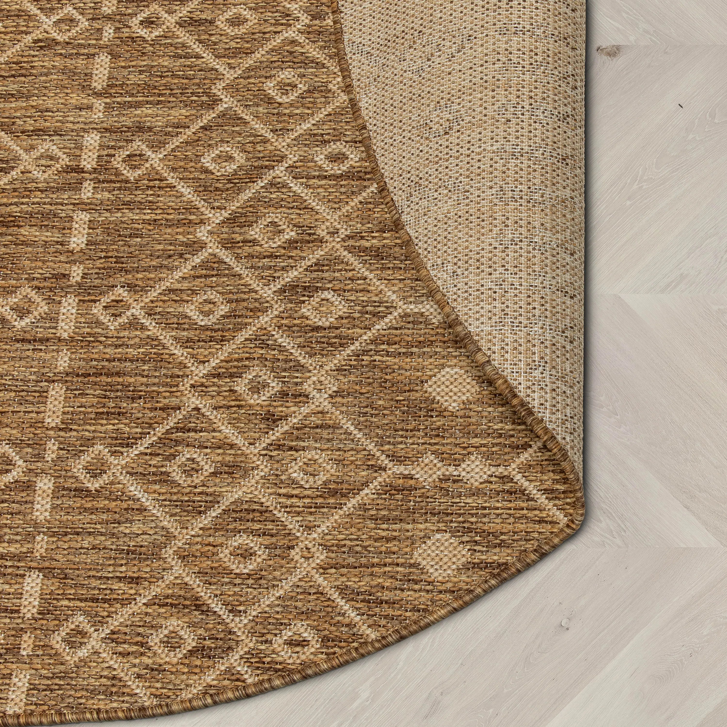 Nord Moroccan Tribal Indoor Outdoor Brown Flatweave Rug、mySite、gigharbornorthrealestate