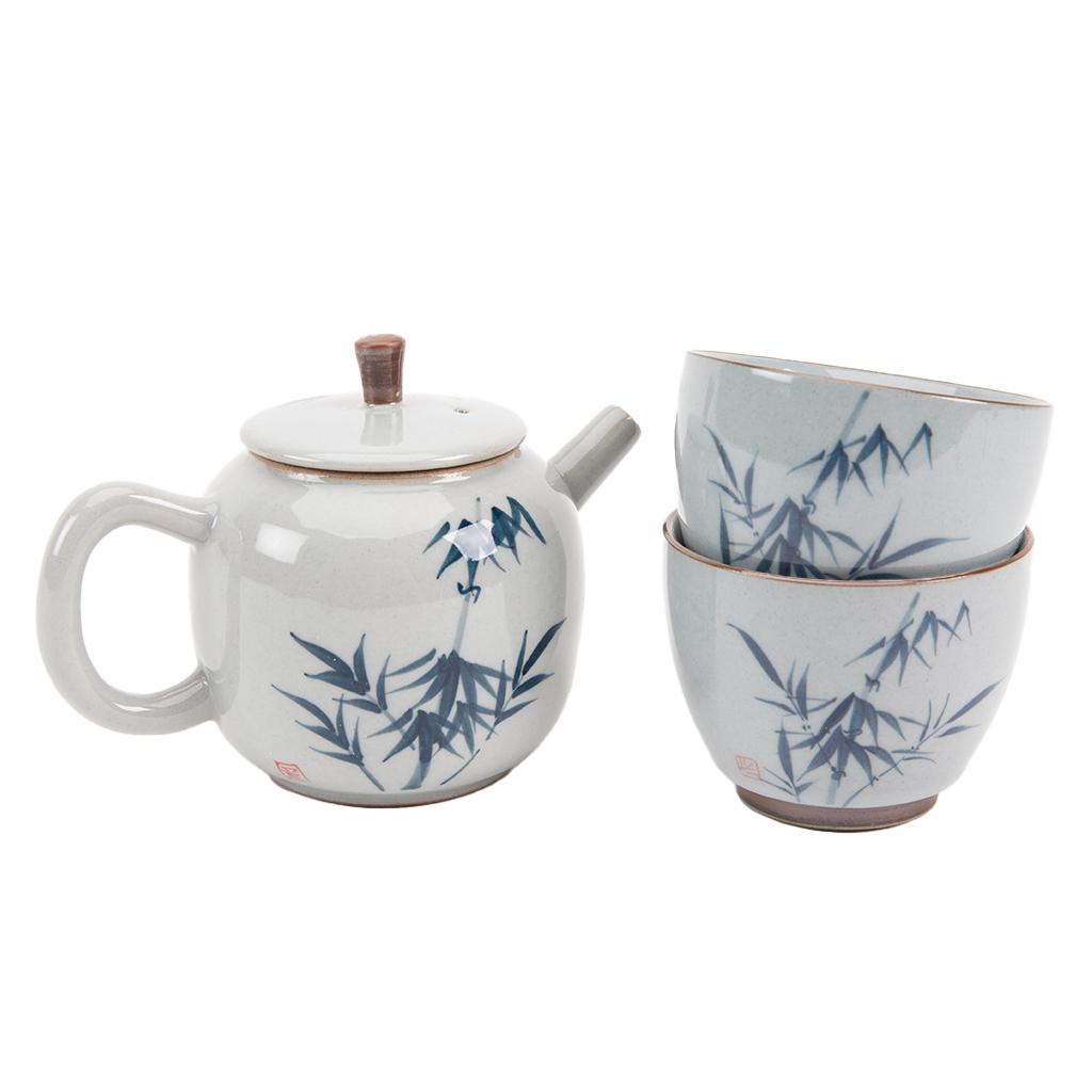 Bamboo Motif Hand-Painted Tea Set、mySite、topwebapps