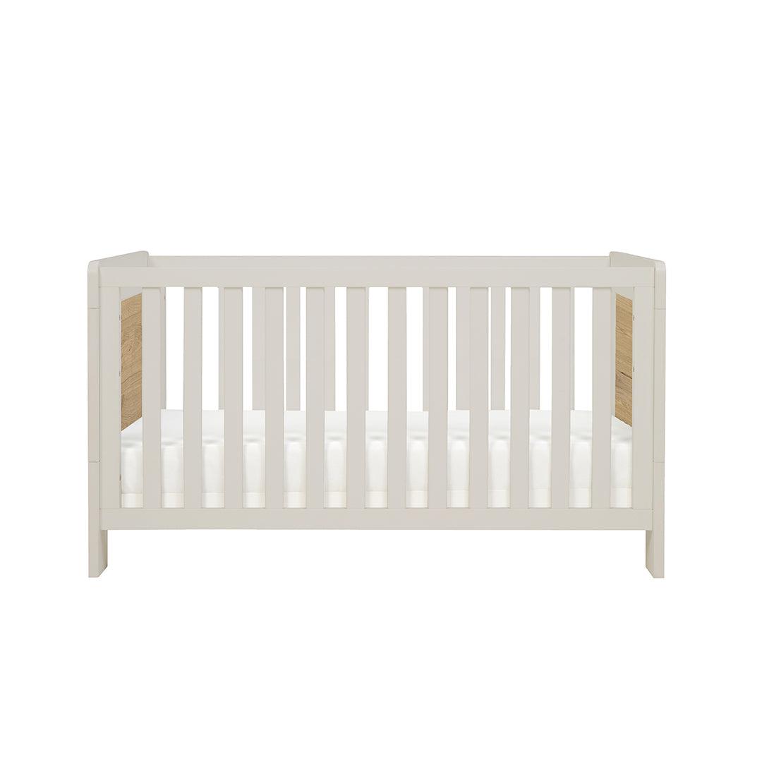  Tutti Bambini Essentials Alba Mini Cot Bed - White Sand / Distressed Oak、mySite、merchandisen