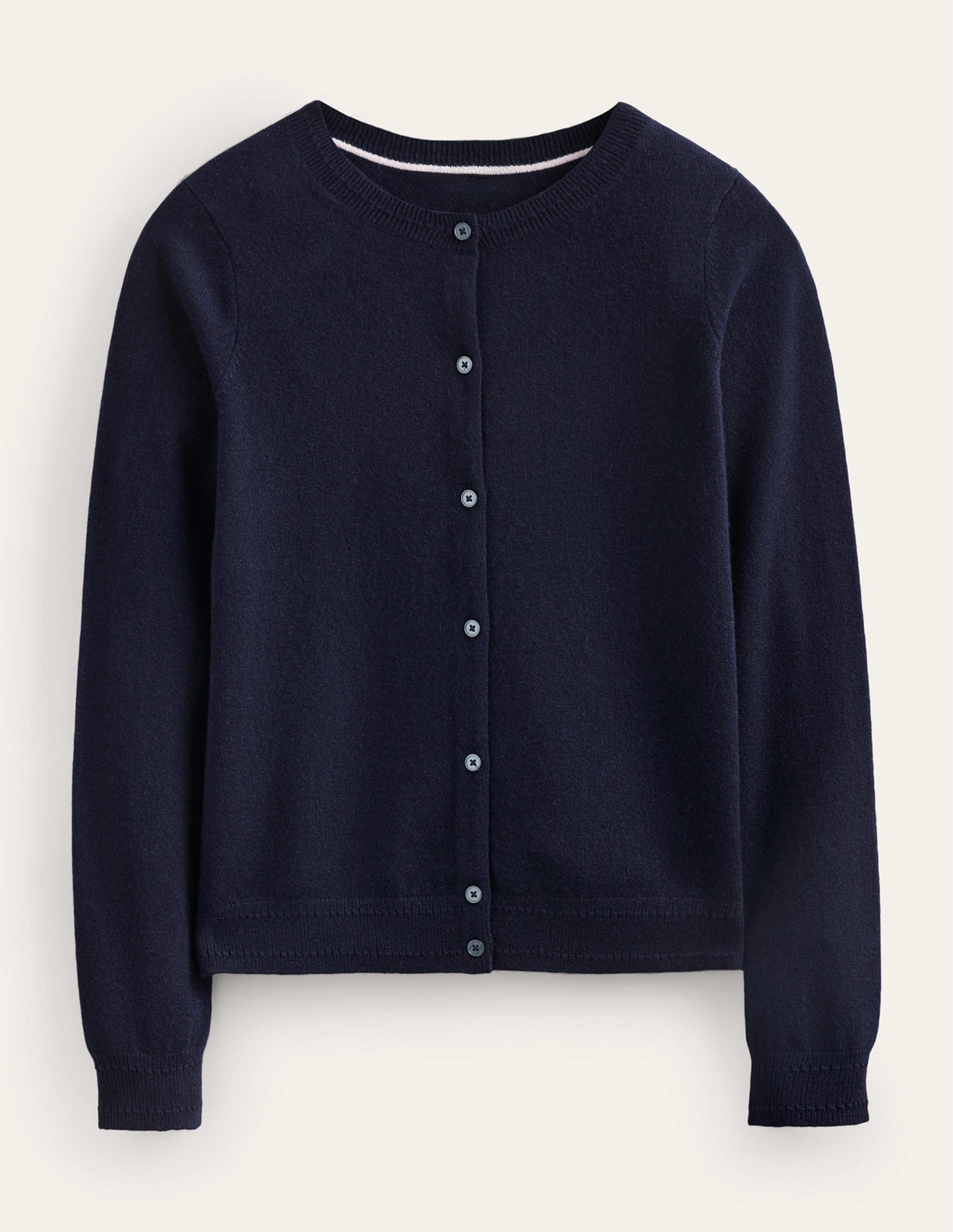  Eva Cashmere Crew Cardigan-Navy、mySite、ashleygrahame