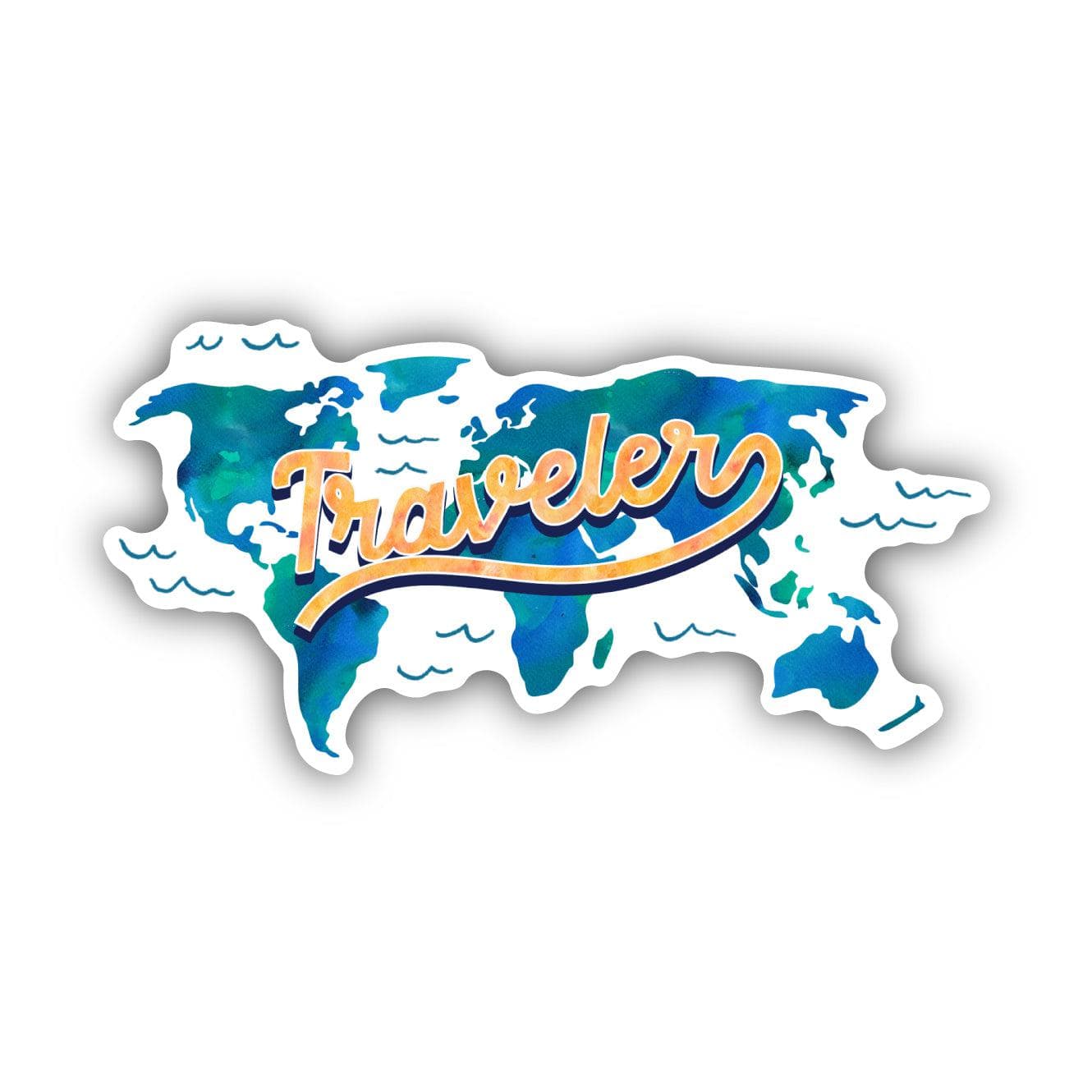  World Traveler Sticker、mySite、ghnorth