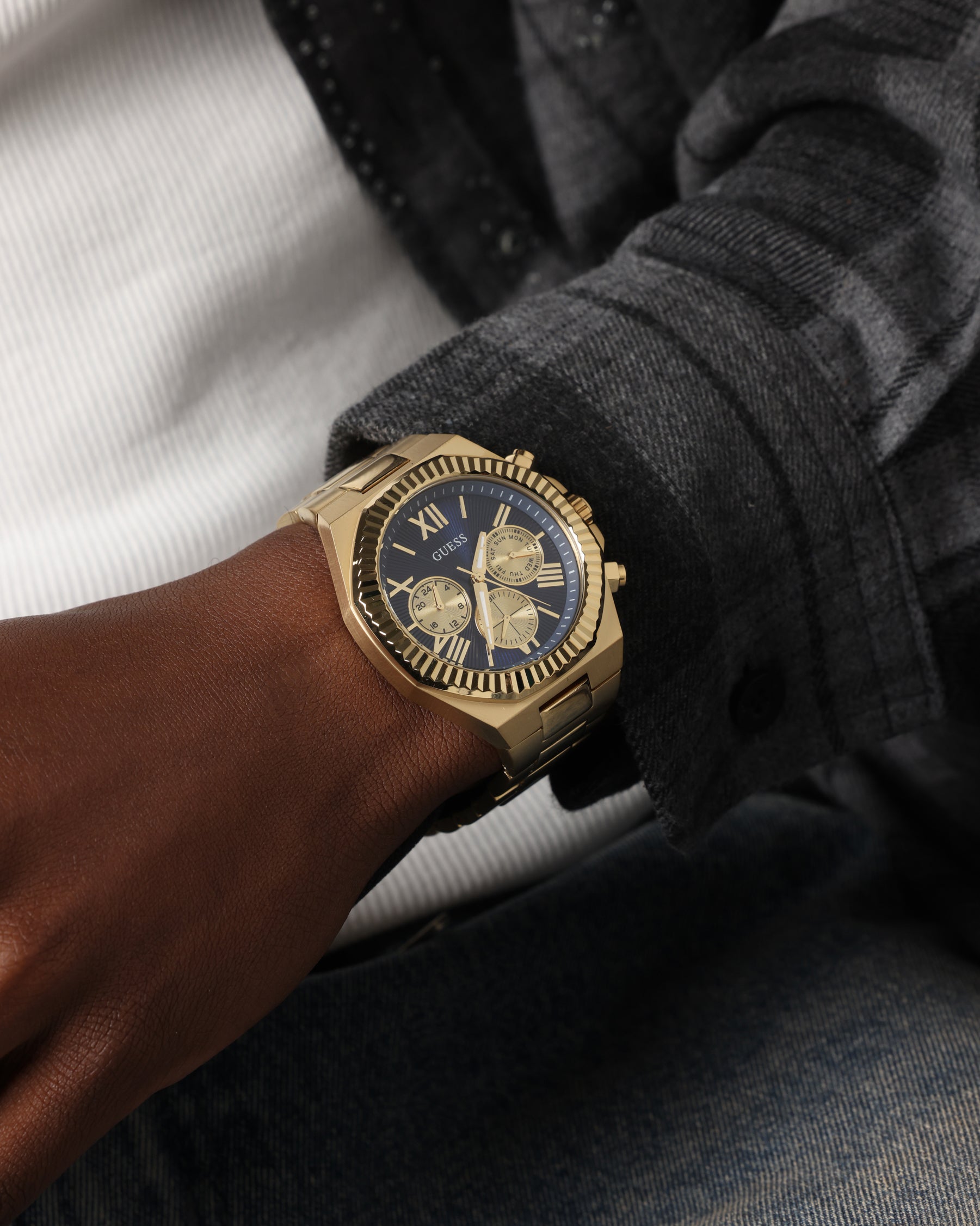 Guess Mainline Equity Bracelet Watch Gold、mySite、zt4zffjzw