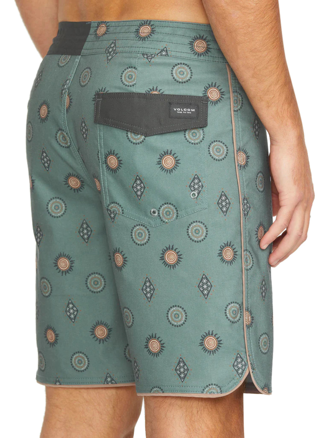 Volcom Men's Print Mister Fib Scallop Stoney 19 Board Shorts、mySite、noshort