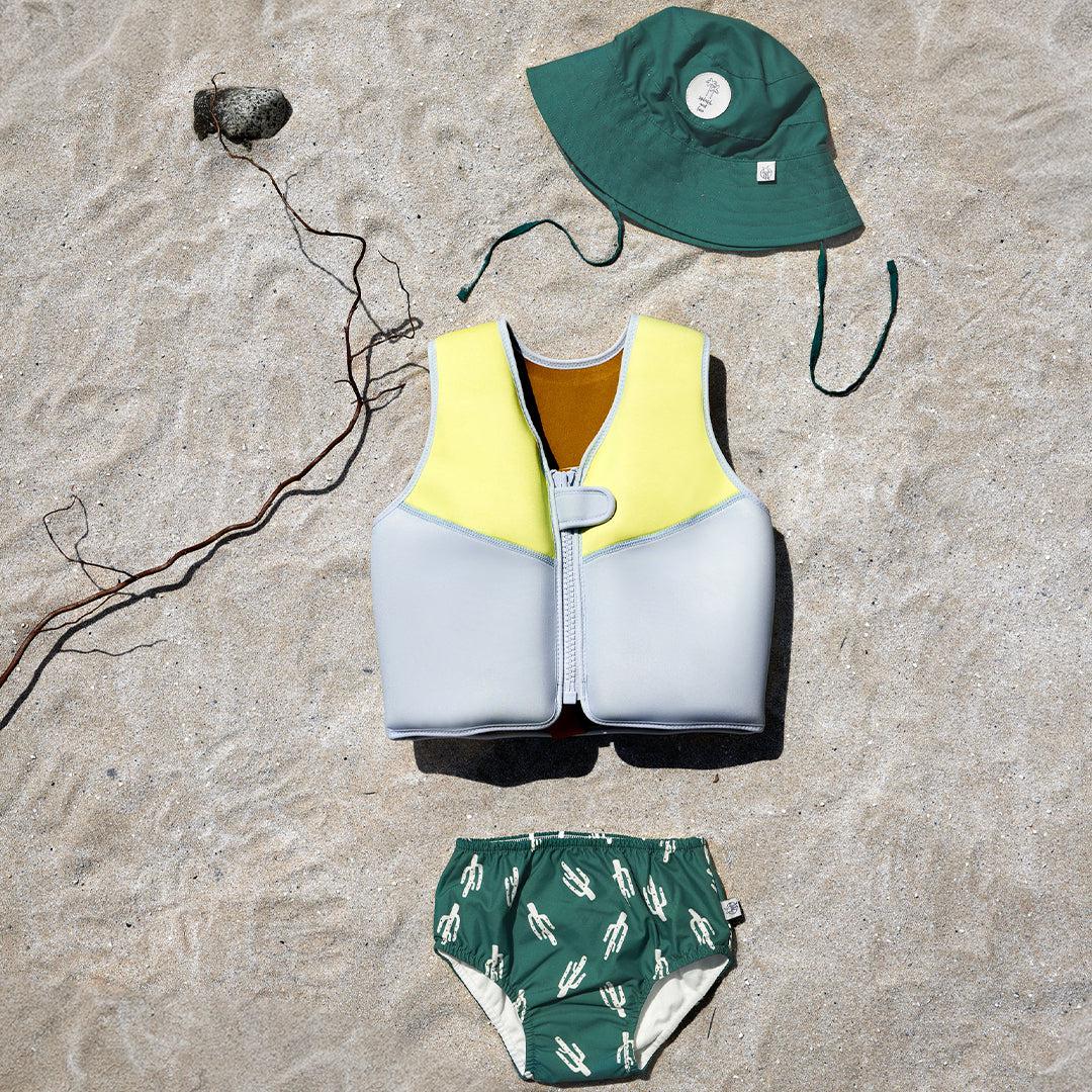  Lassig Swim Vest - Blue/Lime、mySite、merchandisen