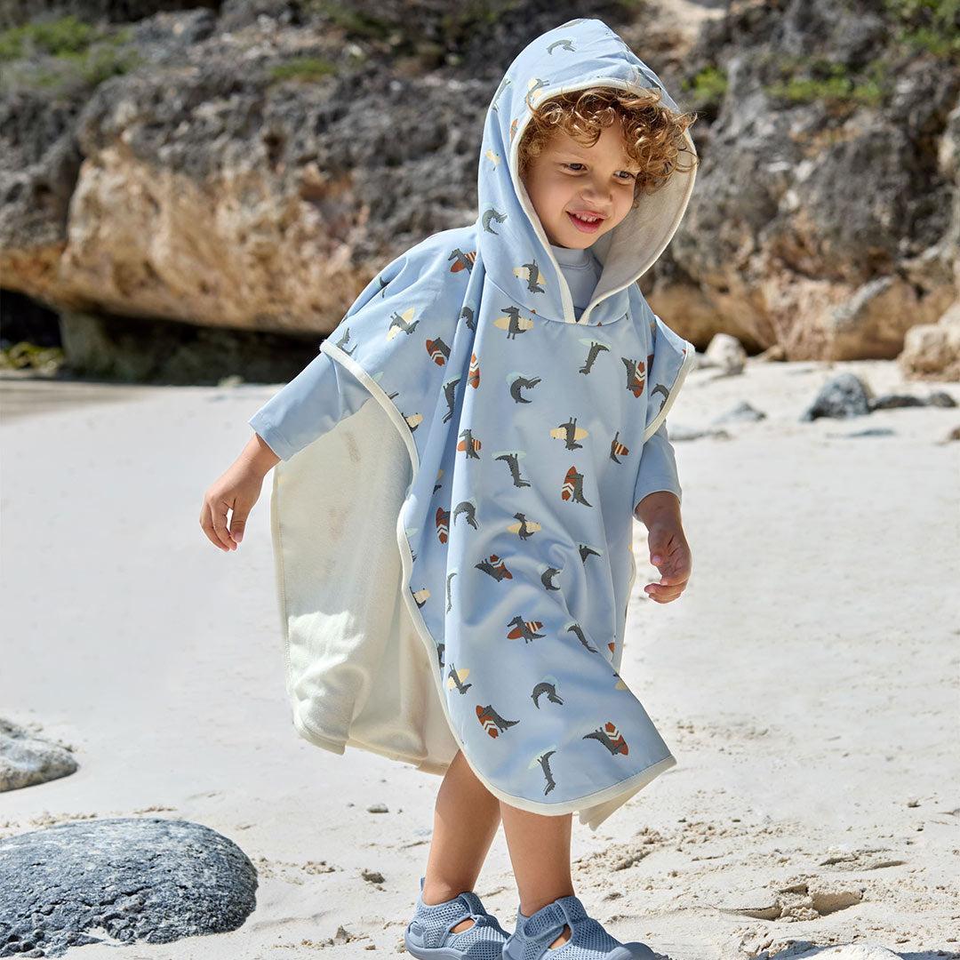  Lassig Beach Poncho - Sky Blue - Crocodile、mySite、merchandisen