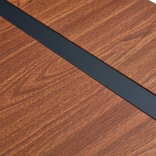 Rustic Industrial Rectangular Wood Dining Table For 4-6 Person, With 1.5" Thick Engineered Wood color Tabletop and Black Metal Legs,Desk For Kitchen Dining Living Room, 55.1" x 31.4"x 29.9"1529W115172、、casual