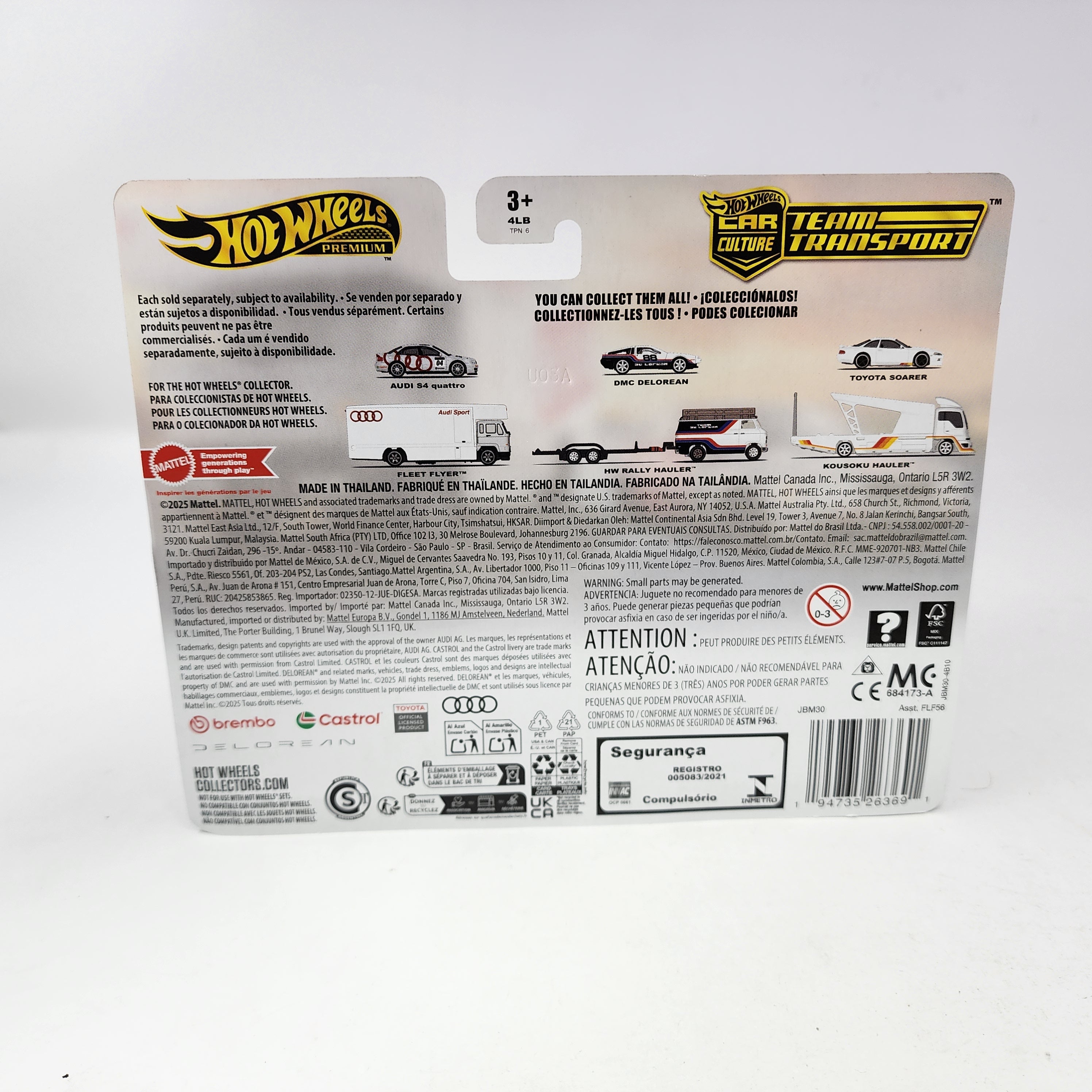 Audi S4 Quattro & Fleet Flyer * 2025 Hot Wheels Team Transport Case F、mySite、hgirdovlk