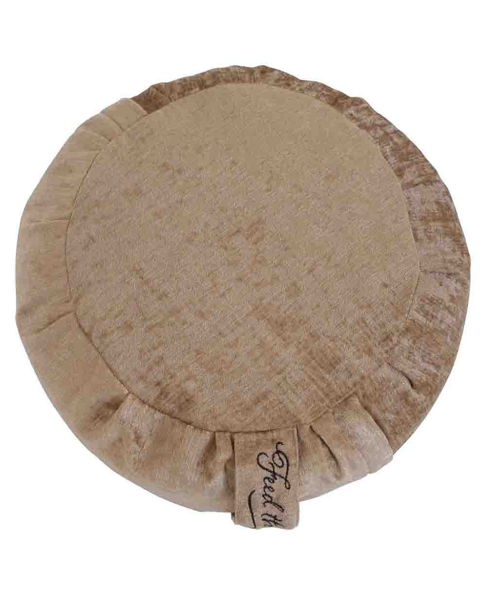 Earth Brown Chenille Zafu Cushion、mySite、topwebapps