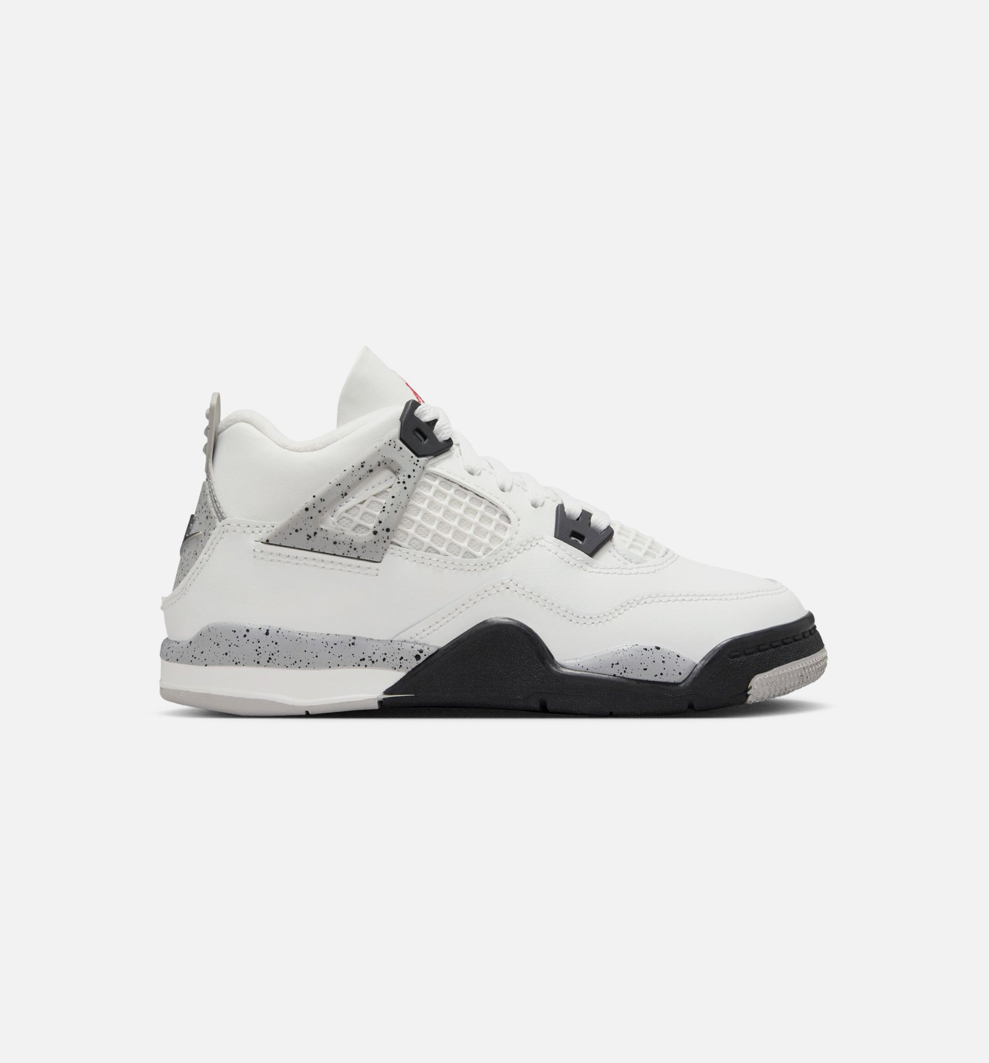 Air Jordan 4 Retro White Cement Preschool Lifestyle Shoe - Summit White/Fire Red/Cement Grey/Black、mySite、dreamappss