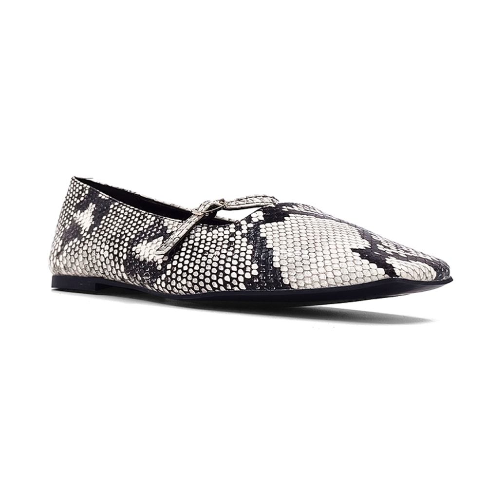 Adele Snake Mary Jane Flats、mySite、gtrtttuynbv