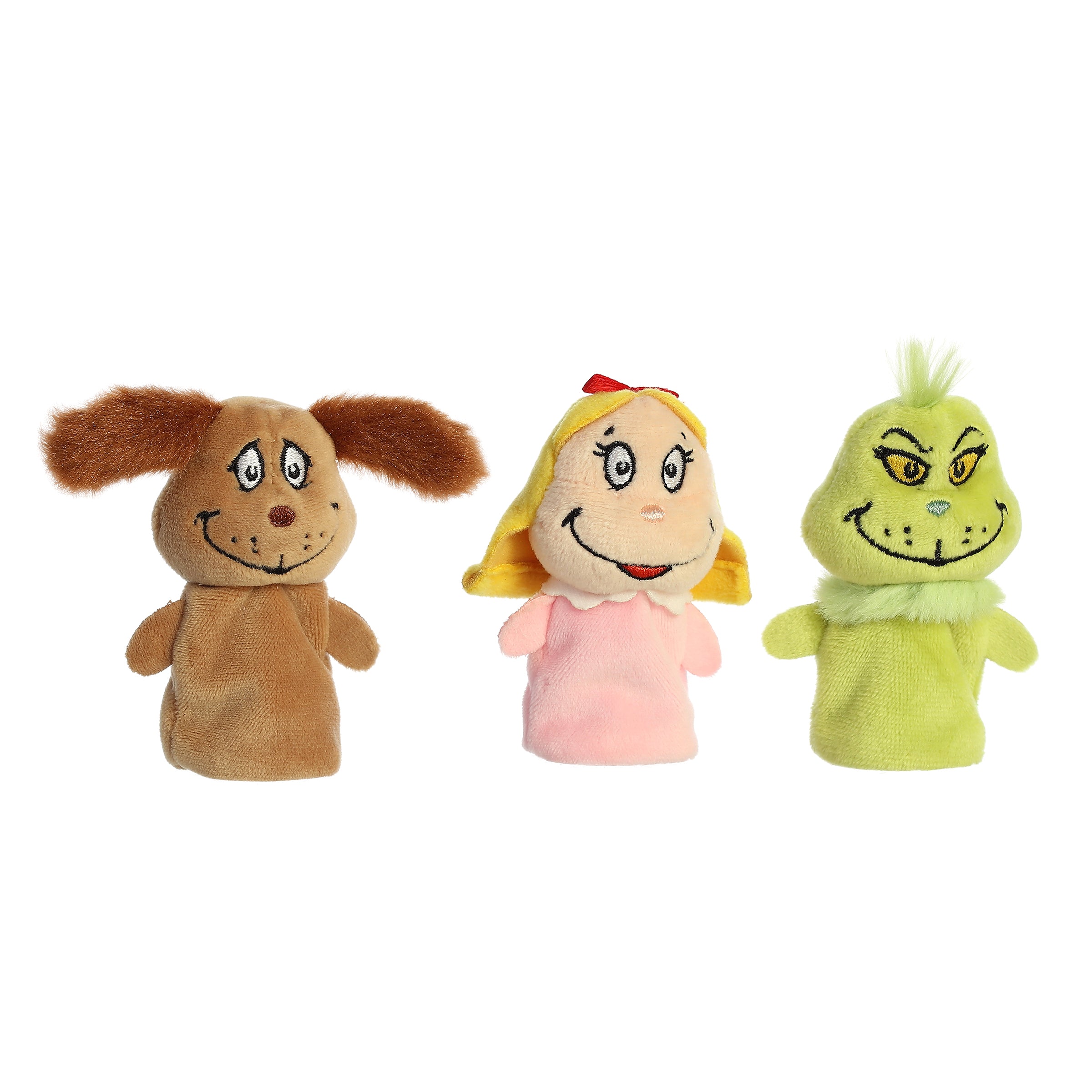 Aurora® - Dr. Seuss™ - 3 Grinch Finger Puppet Set、mySite、g9winljtr