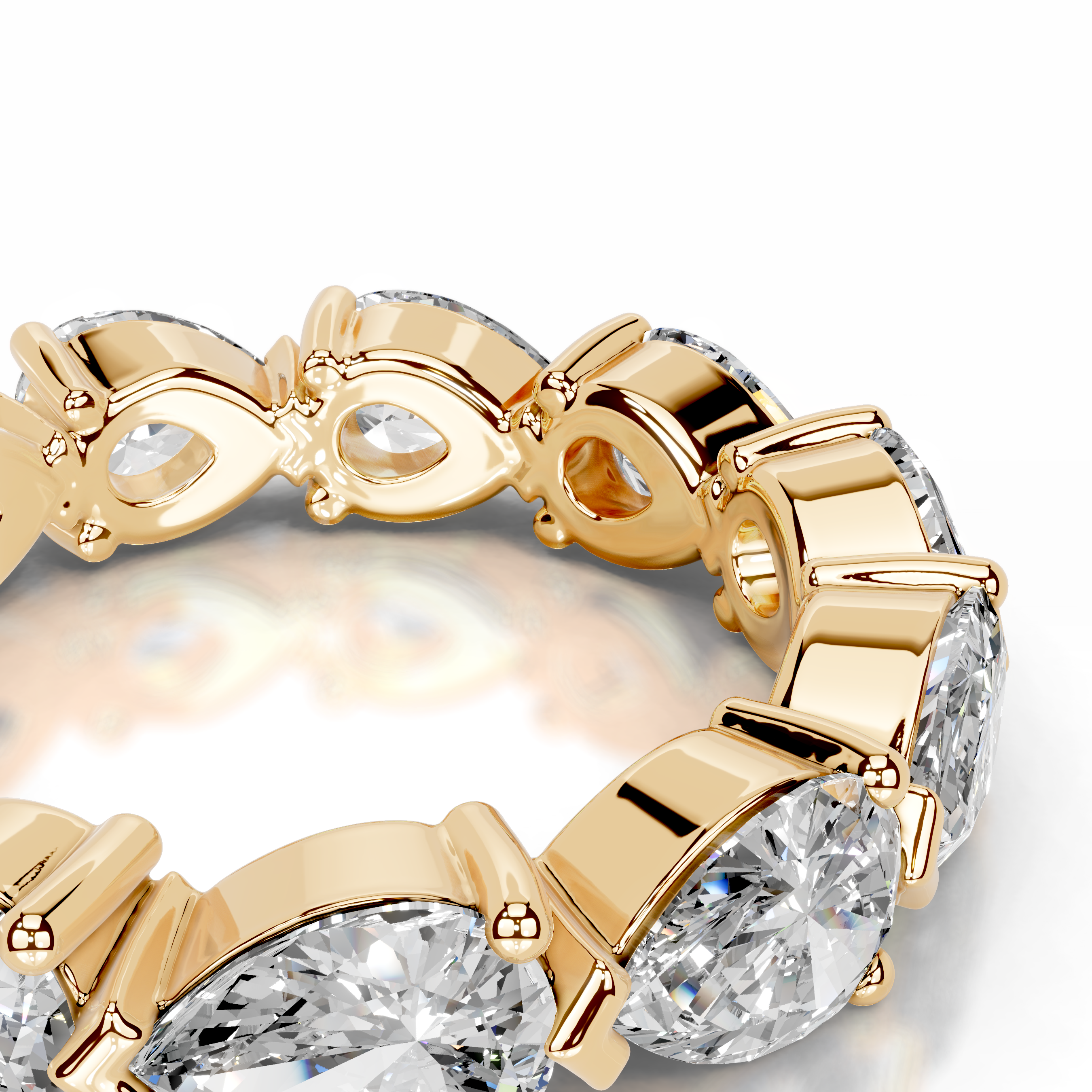 Tyrell Diamond Wedding Ring (4.50 Carat) -18K Yellow Gold、mySite、hinf8tx79