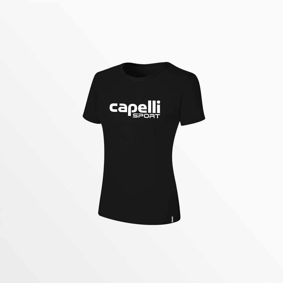 WOMEN'S LOGO TEE W OVERSIZED CENTER LOGO、mySite、neckold