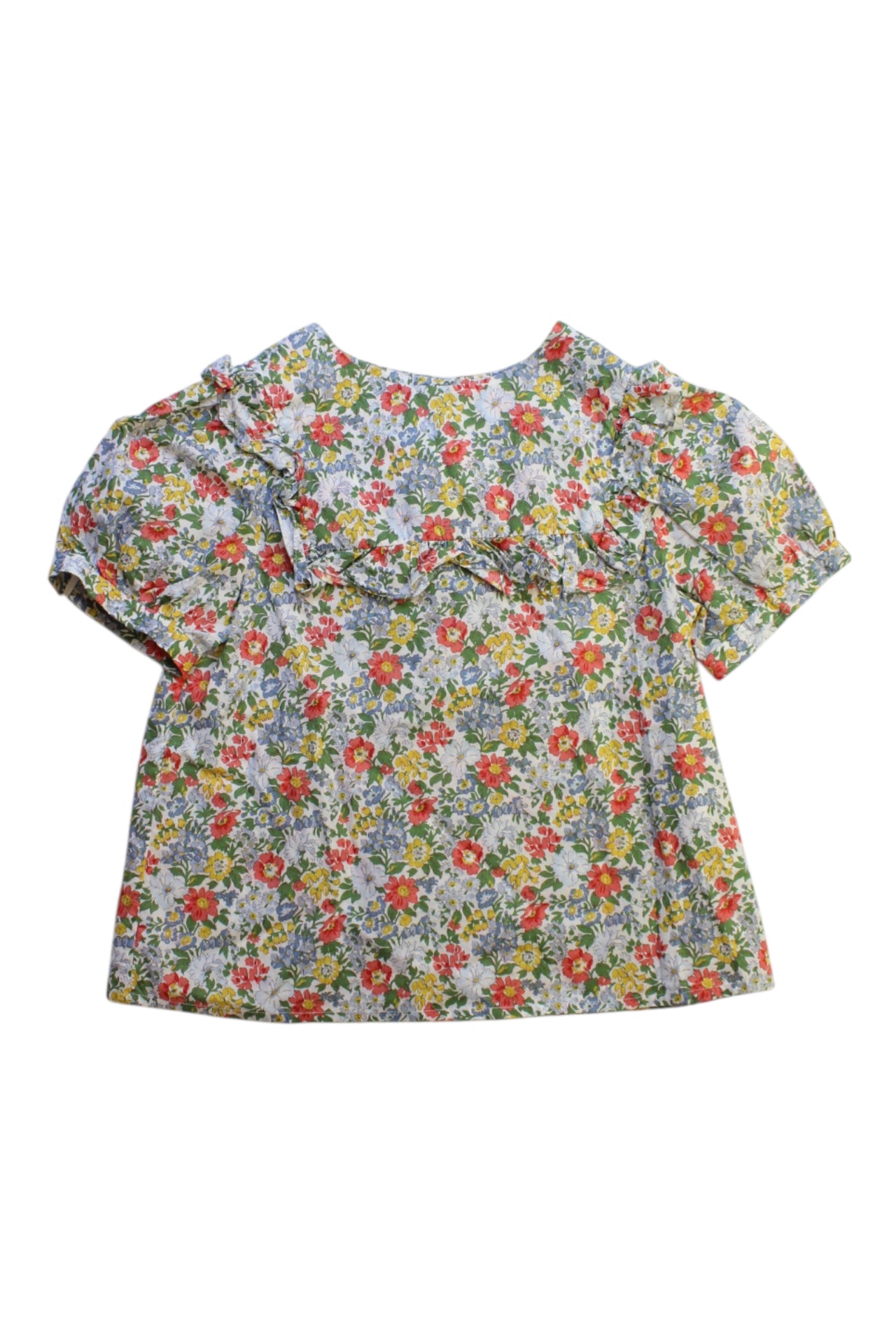 Bonpoint Floral Ruffle Top 4T、mySite、g9winljtr