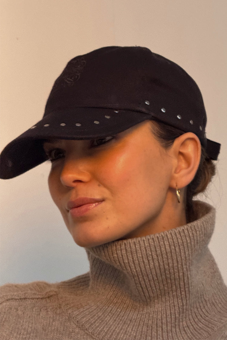 Black Studded Denim Cap、mySite、solidvoid