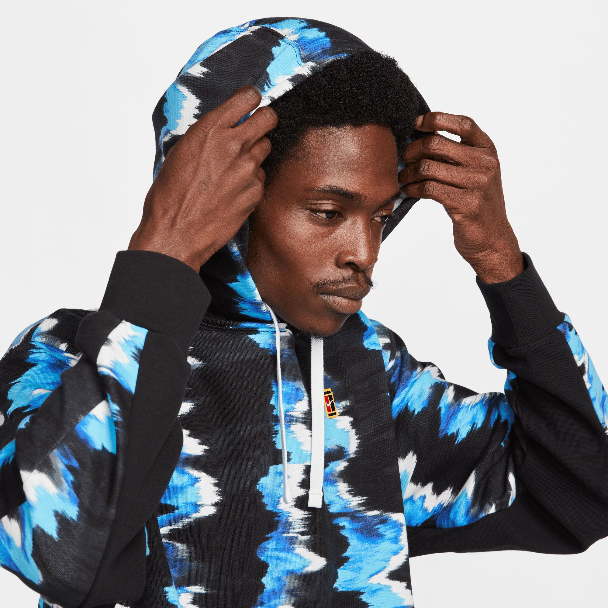 NikeCourt Dri-FIT Heritage Men's Fleece Printed Tennis Hoodie