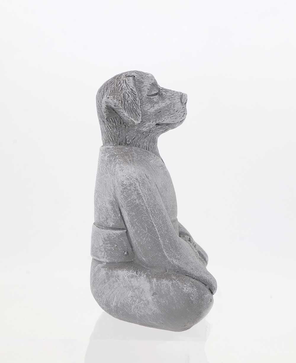Set of 2 Tranquil Resin Meditating Dog Statues、mySite、topwebapps