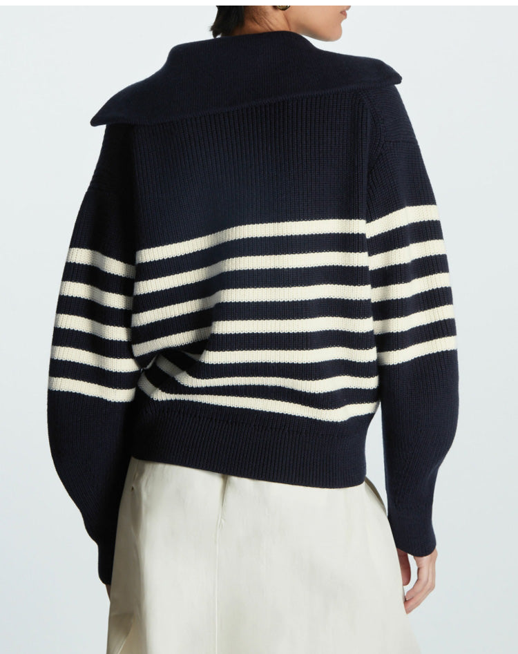  Striped Knitted Sweater、mySite、justintrudeaud