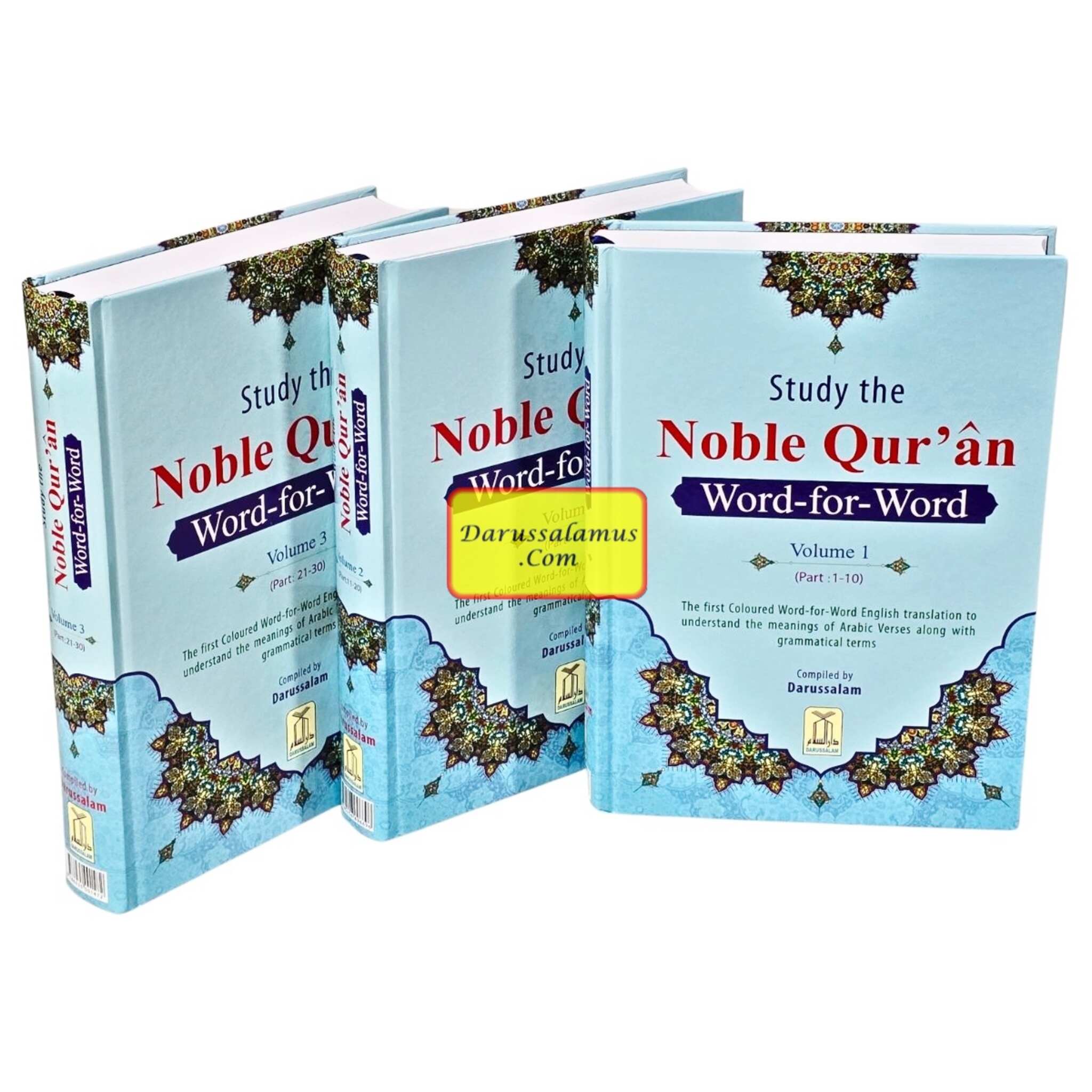 Noble Quran Word-for-Word (Full Color 3 Vol. Set) By Dr. Muhsin Khan & Dr. Taqi-ud-Din Al-Hilali、mySite、topwebapps