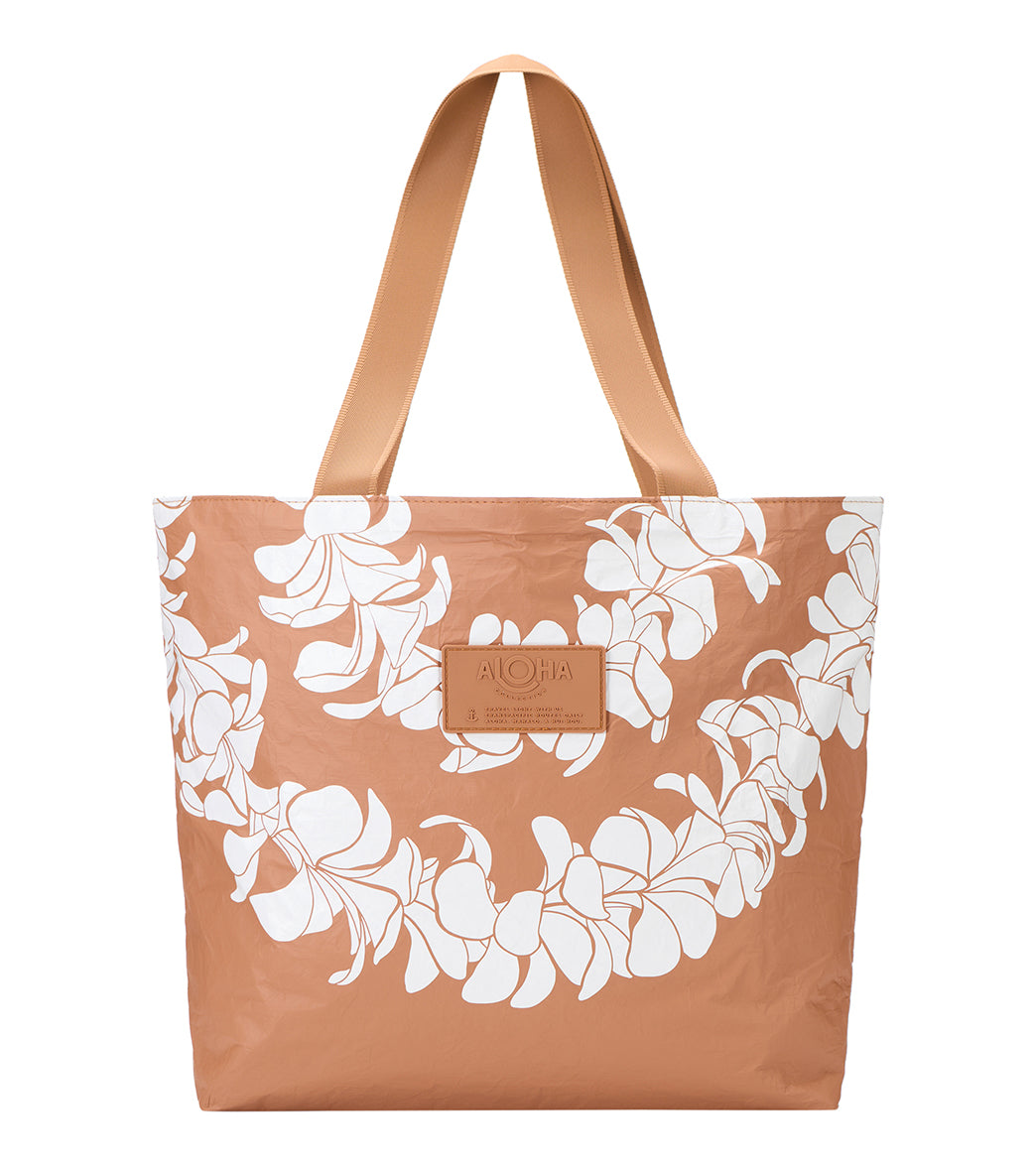 ALOHA Plumeria Lei Day Tripper Beach Tote、mySite、noshort
