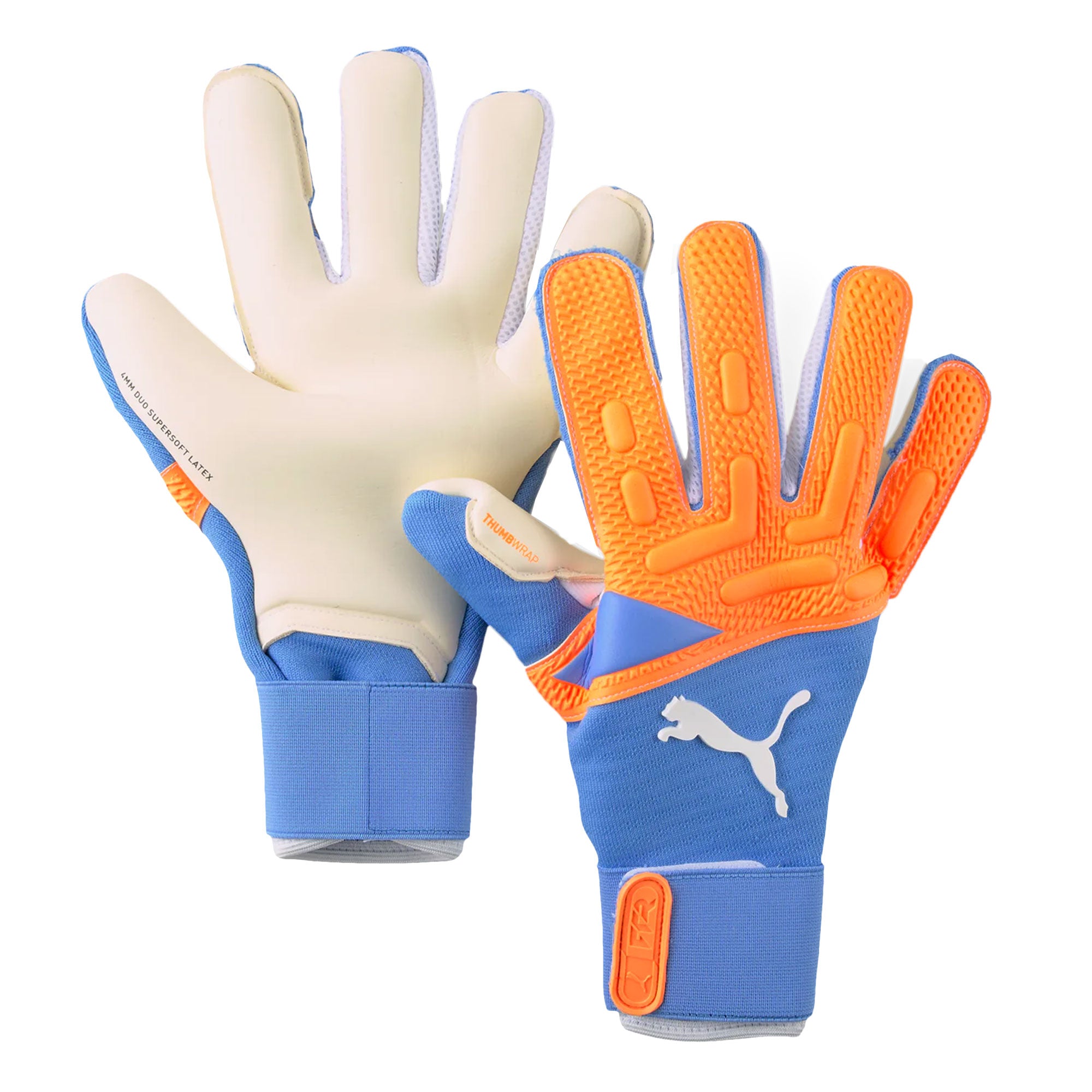 PUMA Future Pro Hybrid Goalkeeper Gloves Orange/Blue、mySite、noshort