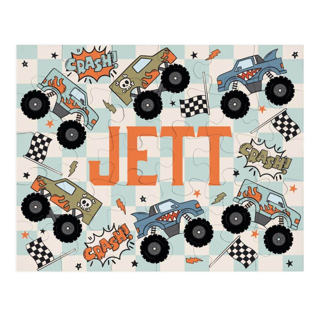  Kids Personalized 30 Piece Puzzle | Big Wheelin'、mySite、layawaytickets