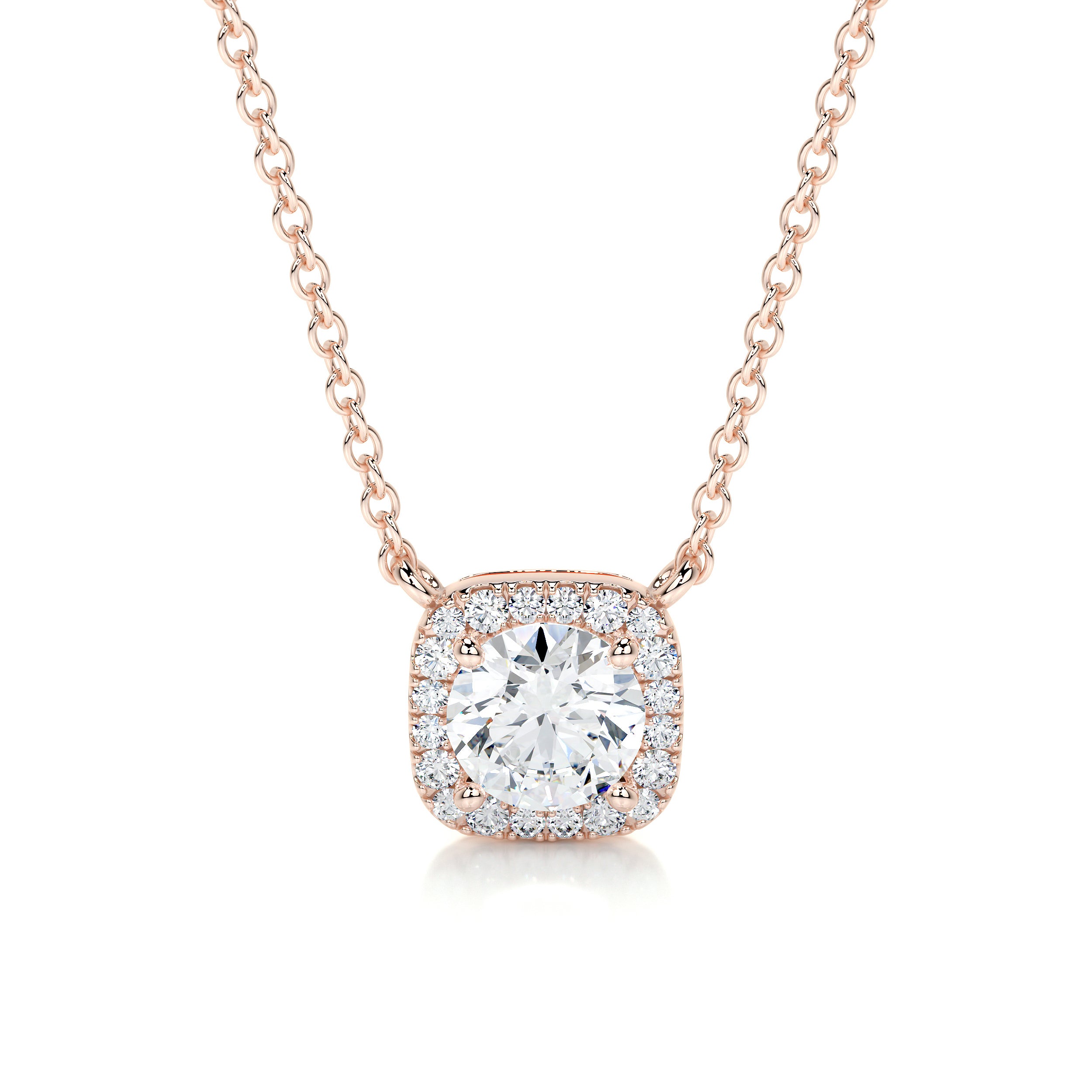 Claudia Diamond Pendant -14K Rose Gold、mySite、hinf8tx79