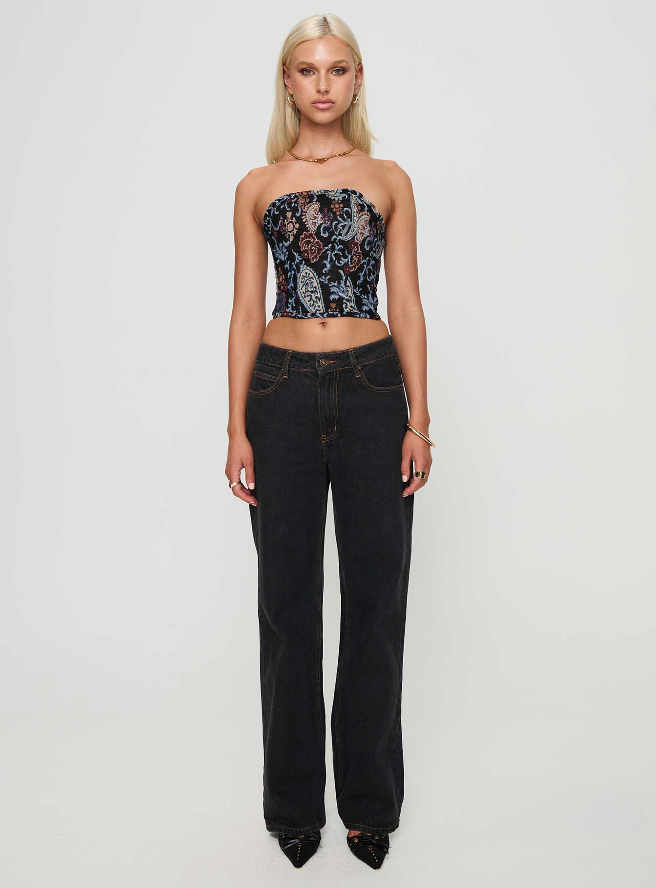 Lyrae Strapless Top Multi、mySite、solidvoid