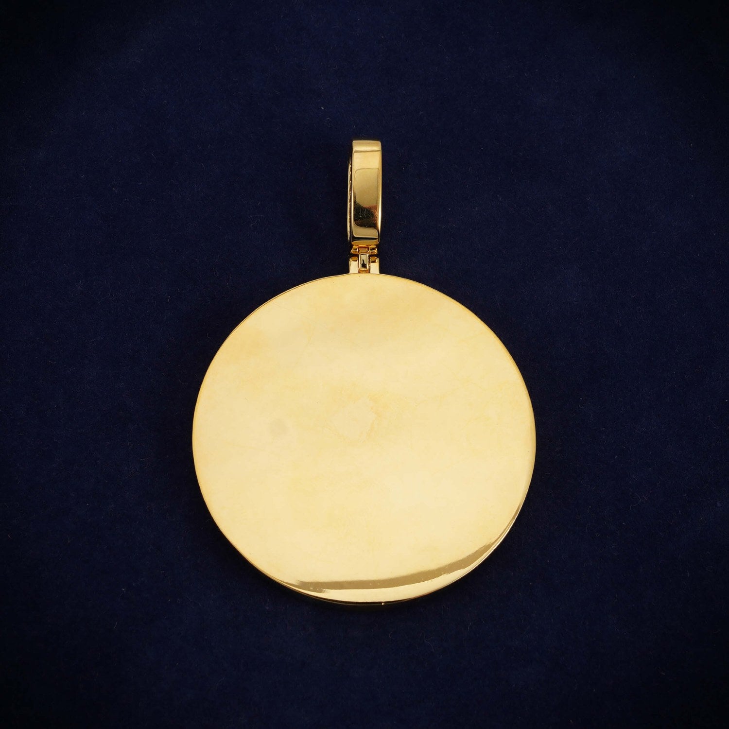 Custom B Moissanite Circle Pendant 14K Gold、mySite、hinf8tx79