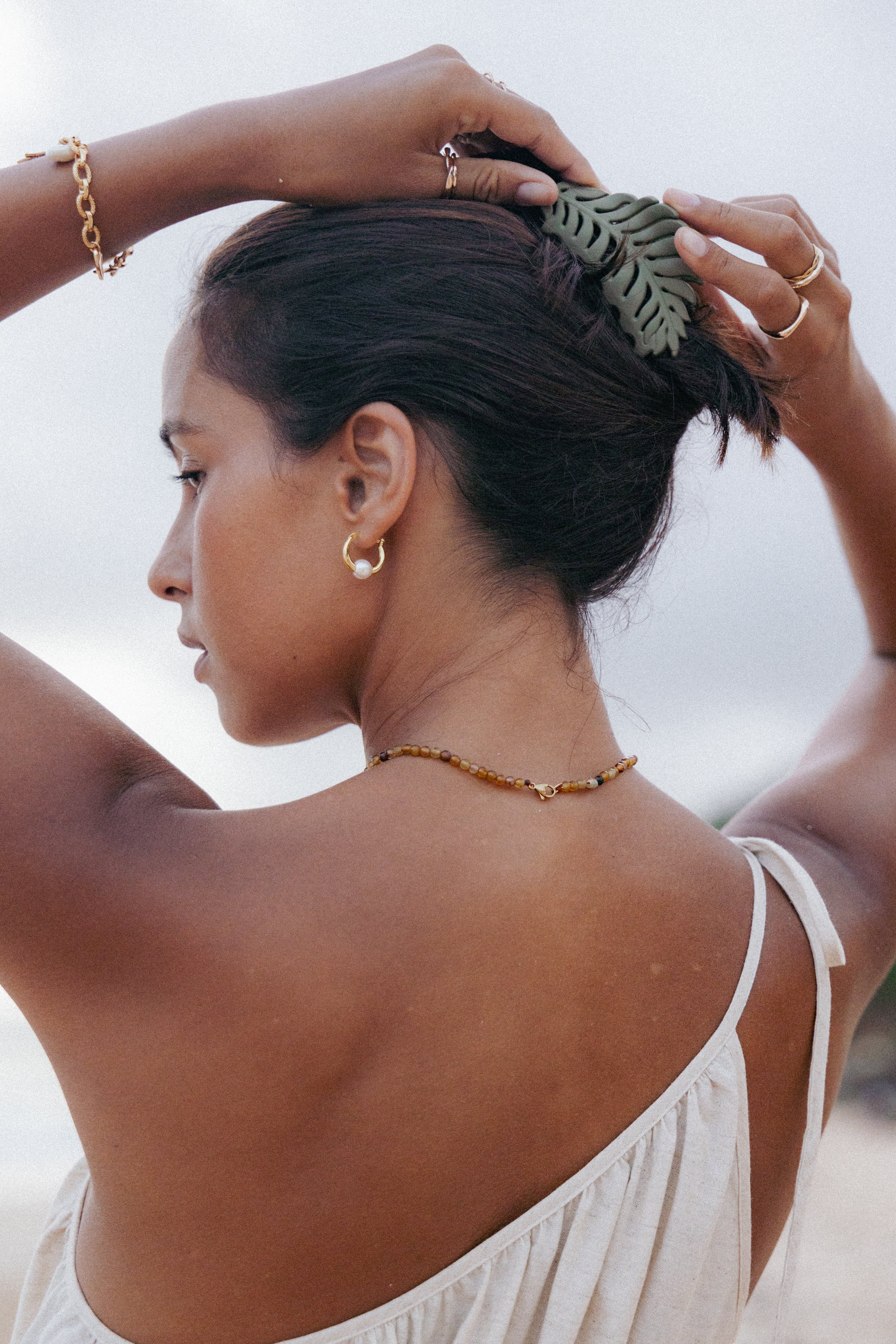  Palm Hair Clip - Green、mySite、sugarbowlscore