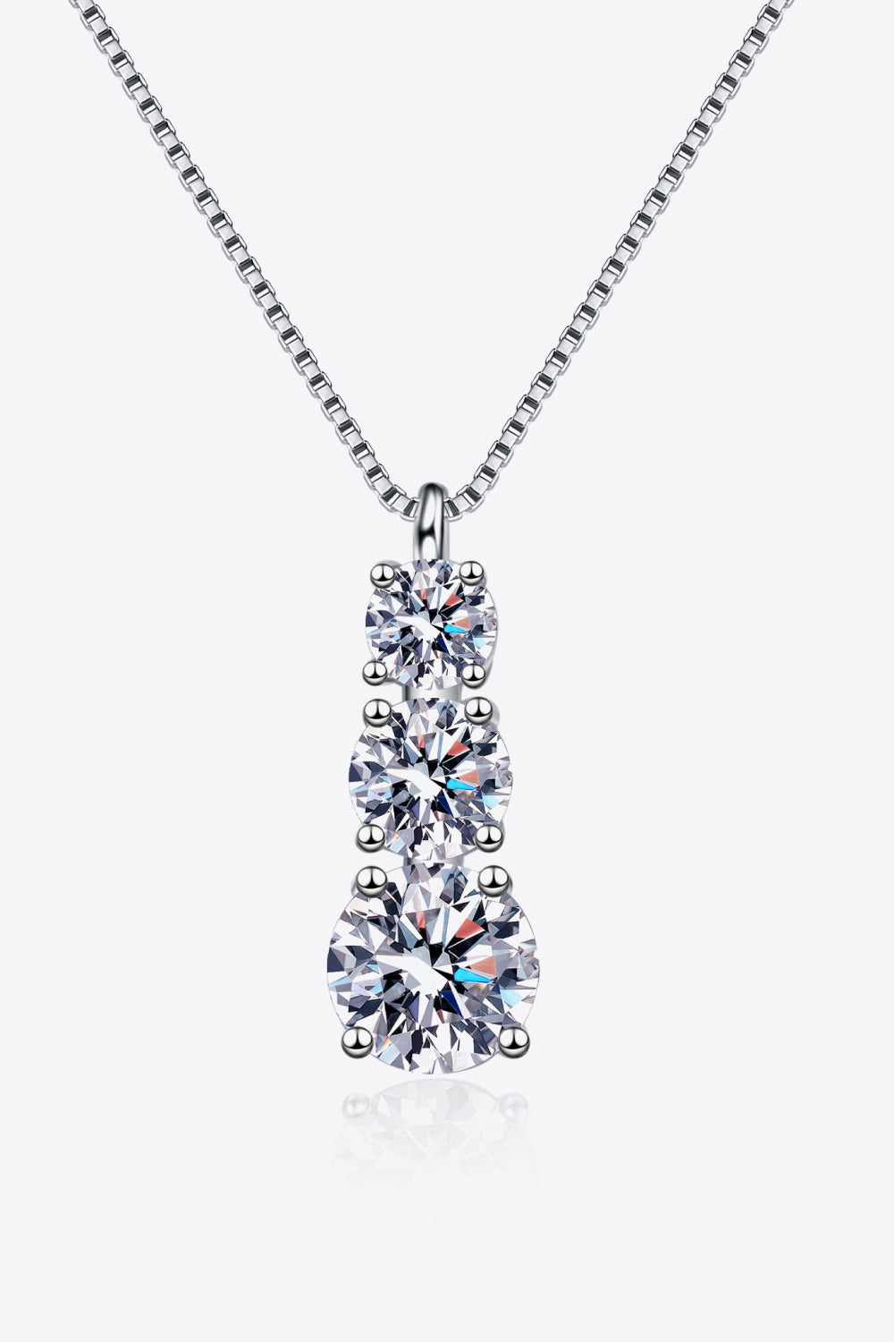  Moissanite Triple-Pendant Necklace、mySite、justintrudeaud