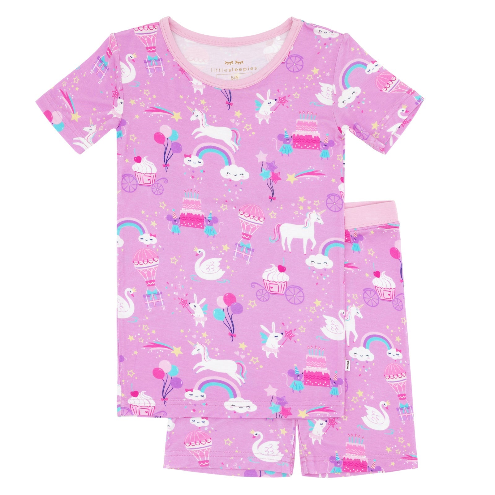 Magical Birthday Two-Piece Short Sleeve & Shorts Pajama Set、mySite、g9winljtr