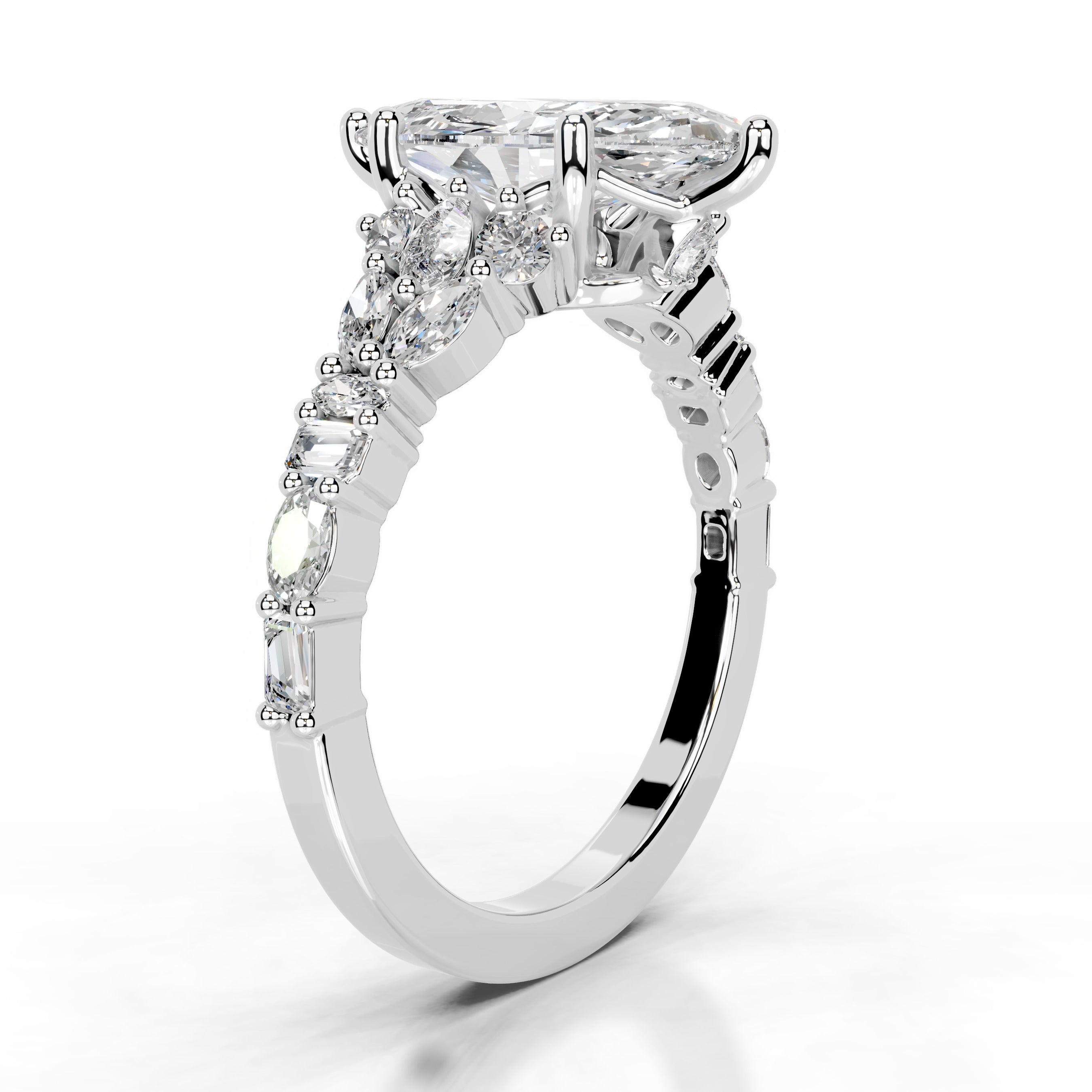 Tula Lab Grown Diamond Ring - 18K White Gold、mySite、hinf8tx79