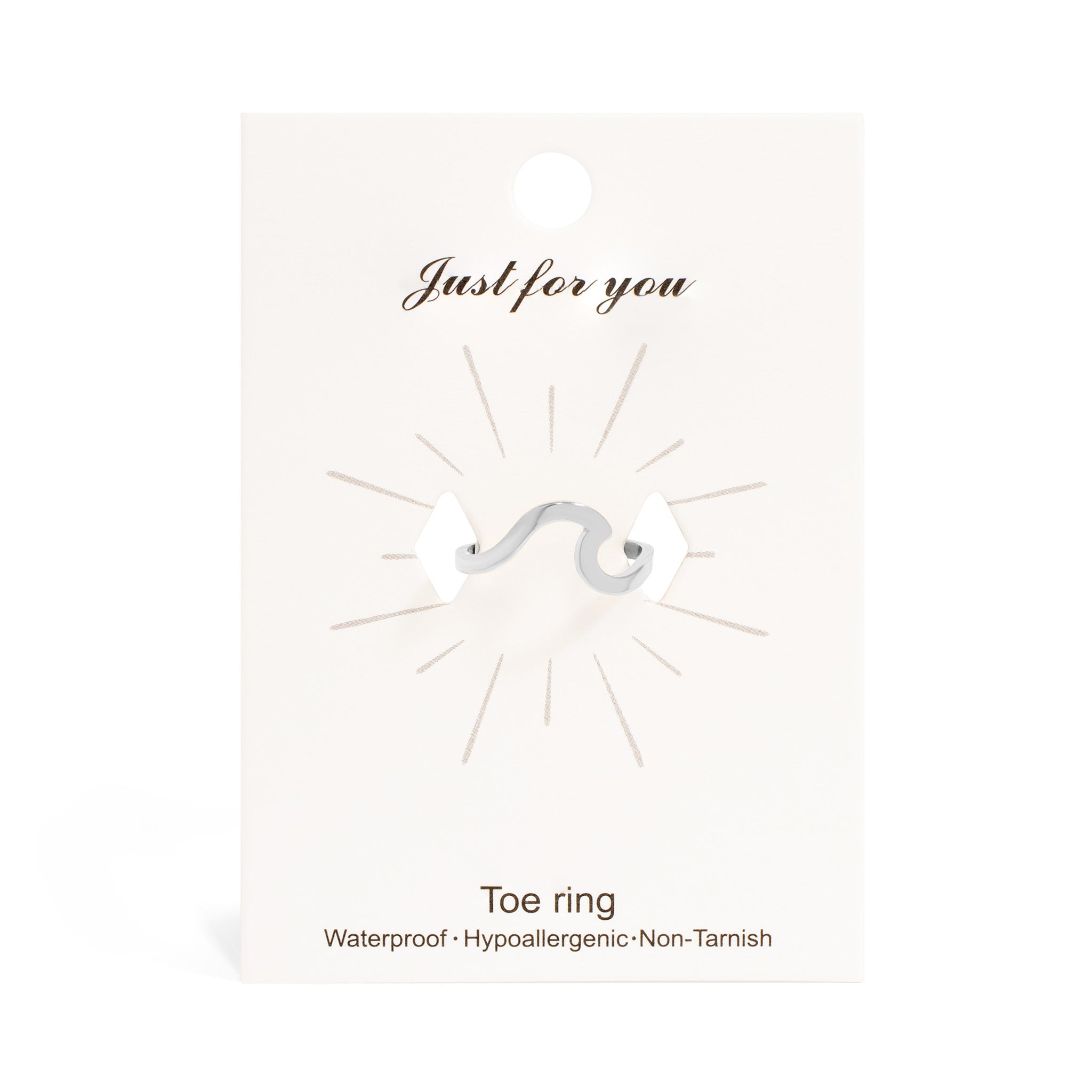 18K Gold PVD Stainless Steel Wave Toe Ring / KSS0017、mySite、dreamappss