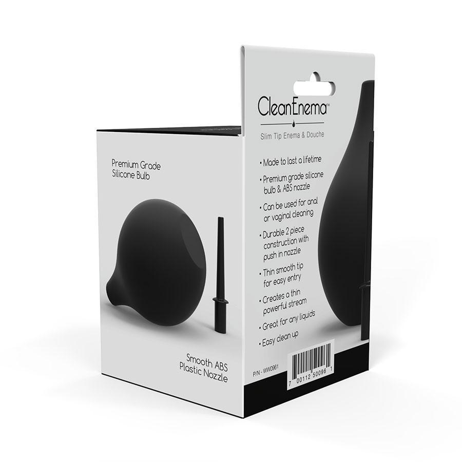 Clean Enema by Waterwerx Thin Tip Silicone Anal Douche 7.6 fl oz、mySite、bottomscart