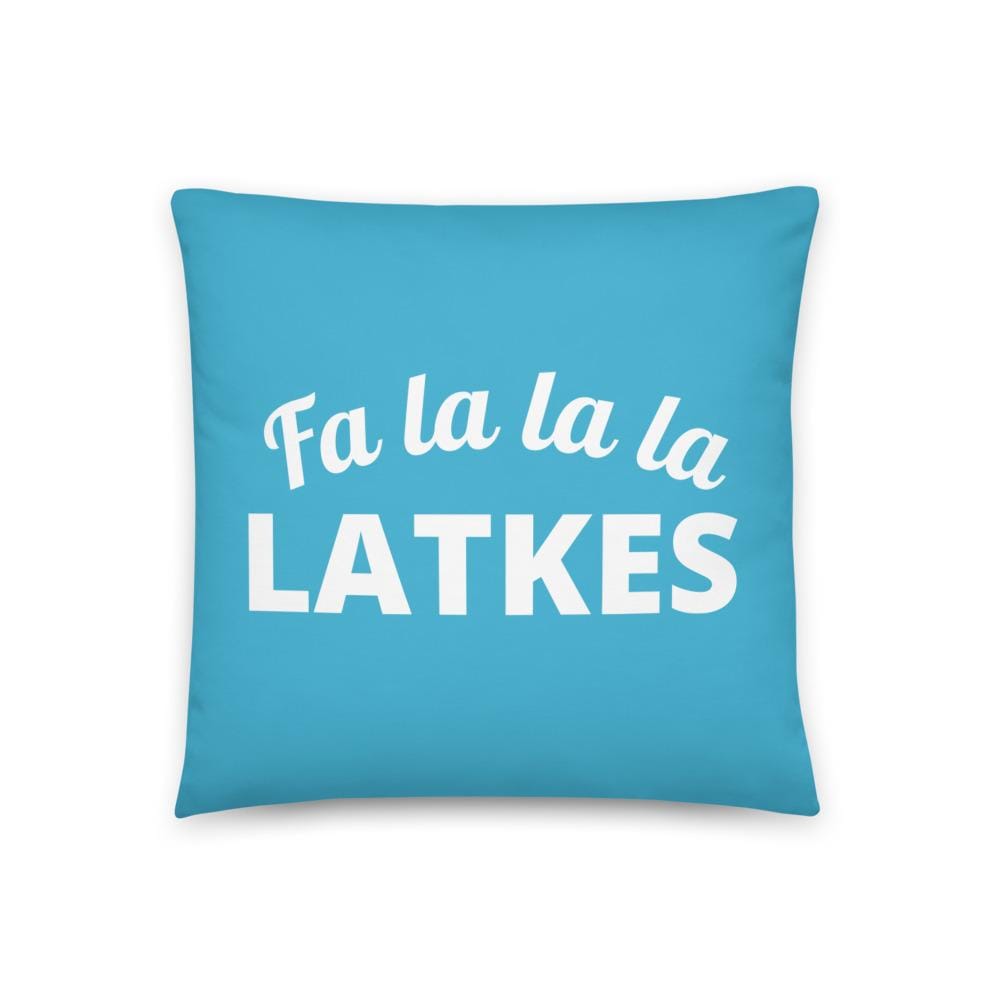Fa la la la Latkes Pillow、mySite、topwebapps