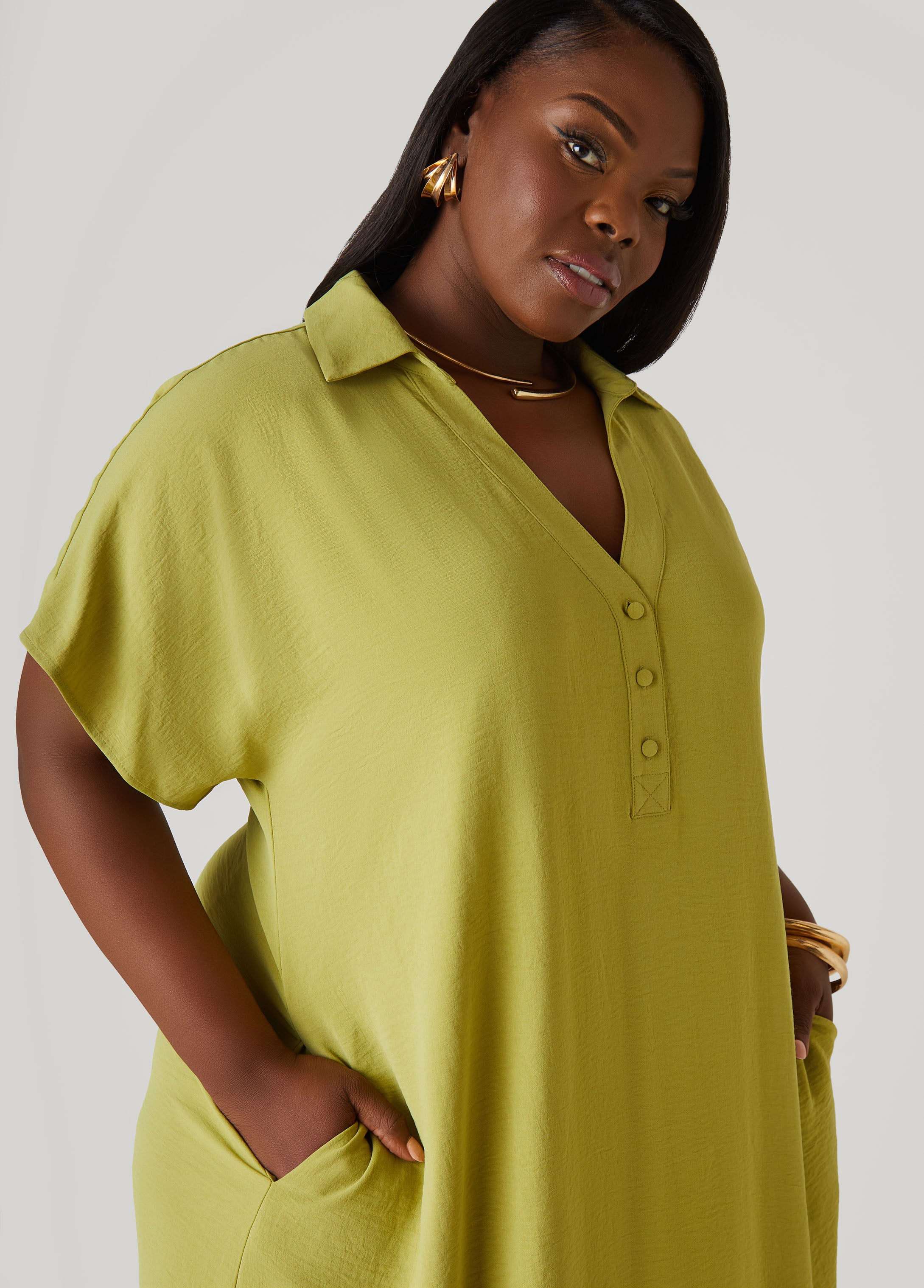 Textured Maxi Shirtdress、mySite、bengalsvssteelers