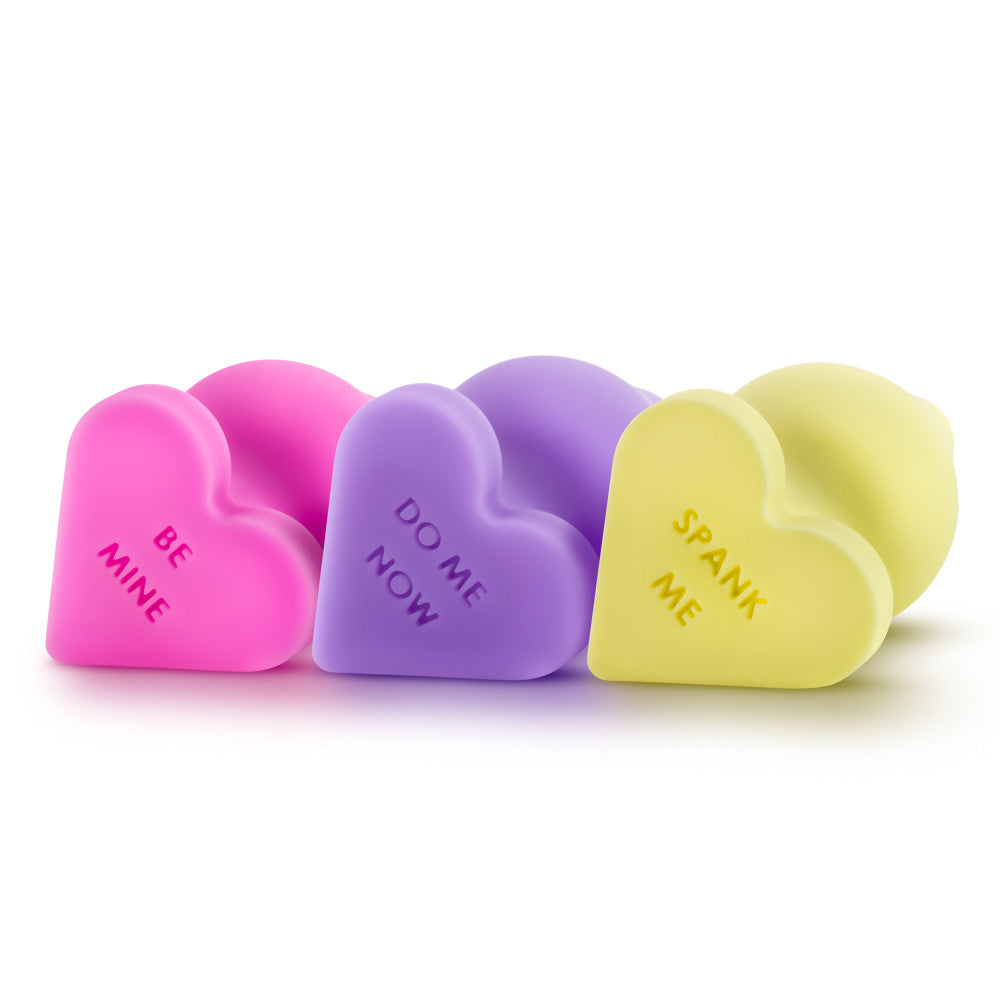 Play With Me By Blush® | Naughty Candy Heart Do Me Now Purple 3.5-Inch Anal Plug、mySite、bottomscart