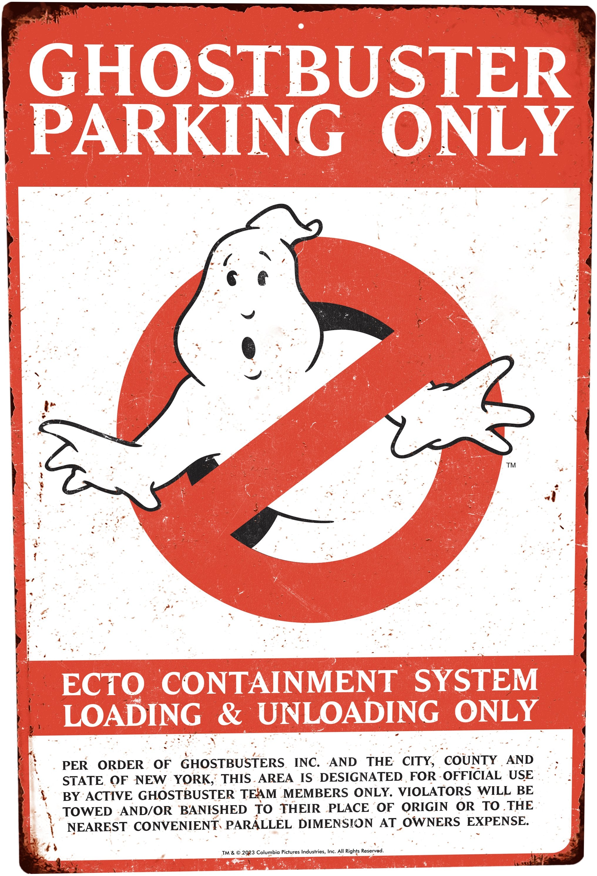 Ghostbusters No Parking Metal Sign、mySite、hgirdovlk