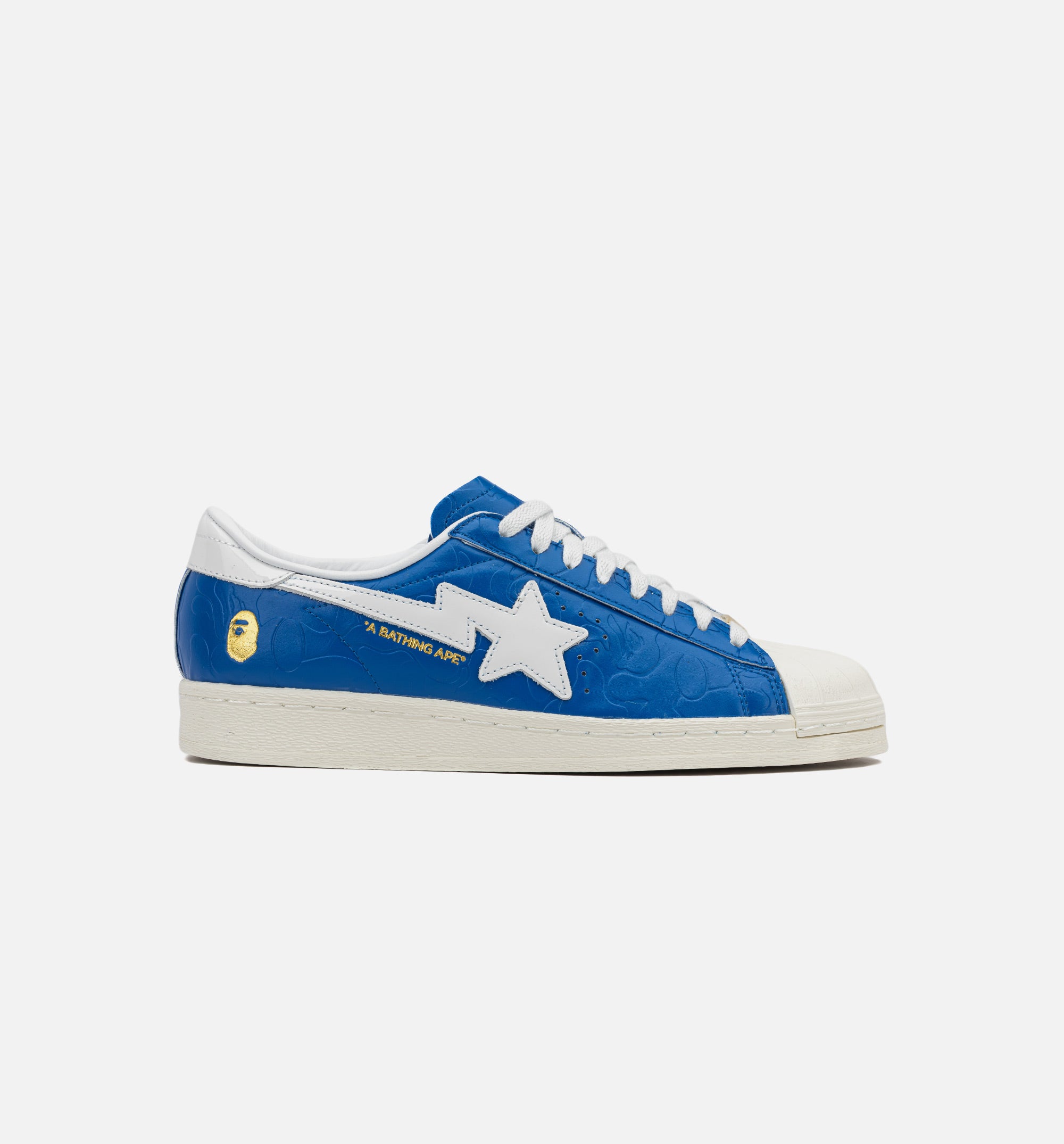 Bape x Adidas Superstar Vintage Mens Lifestyle Shoe - Blue/White、mySite、dreamappss