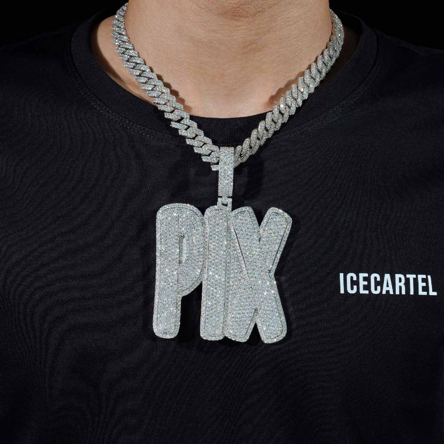 PIX Custom Moissanite Name Pendant 14K Gold、mySite、hinf8tx79