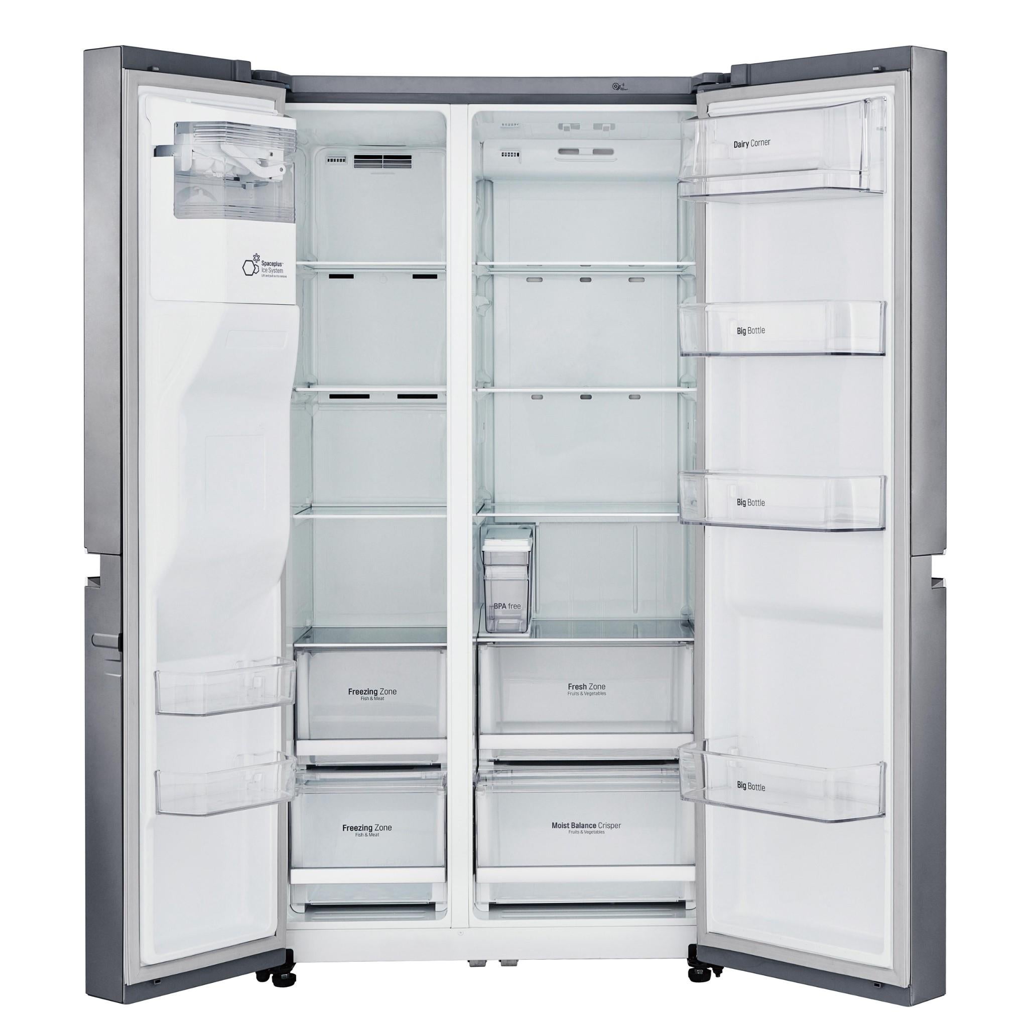 LG GS-L668PNL 625L Side by Side Fridge (S/Steel)、mySite、camillekostekn