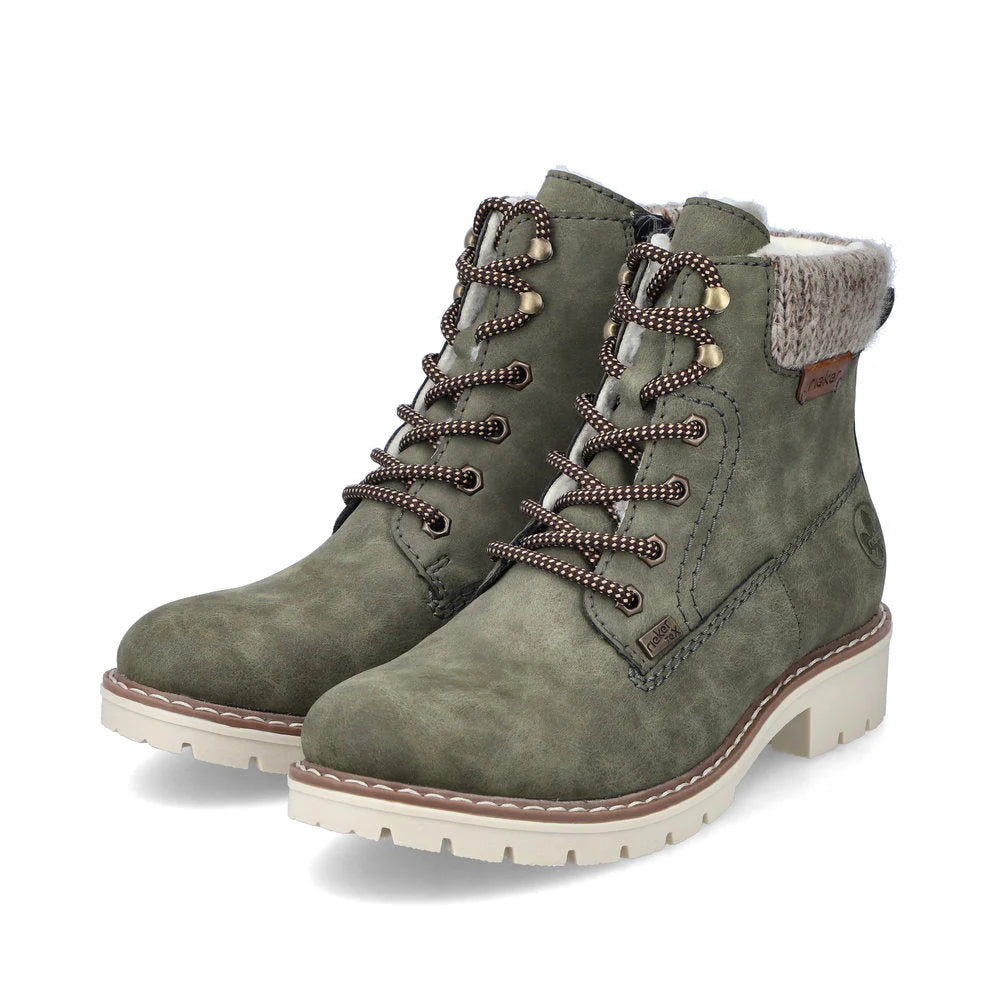  Rieker Women's Sabrina 18 Fur lined Ankle Boot - Liane/Mogano/Stein、mySite、preschool7hills