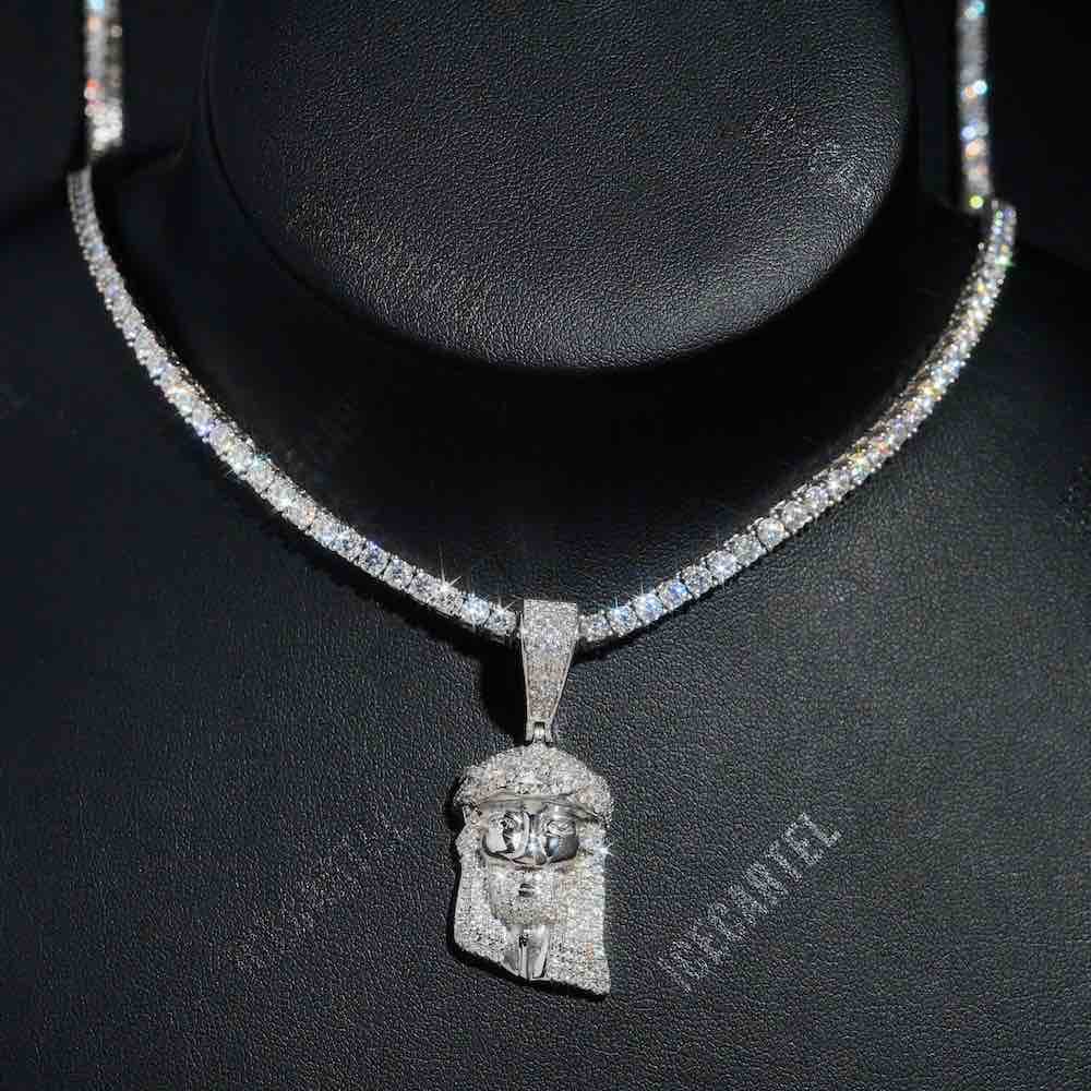 Solid Back Mini Jesus Pendant 14K Gold、mySite、hinf8tx79