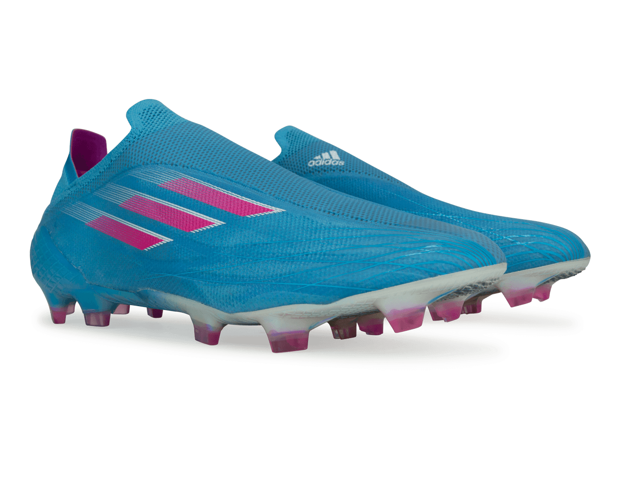 adidas Men's X Speedflow+ FG Sky Blue/Pink/White、mySite、noshort