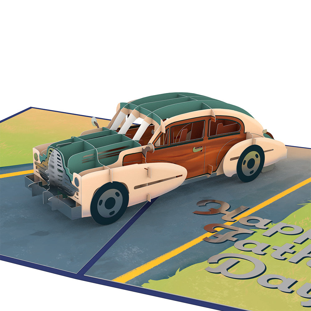 Father’s Day Classic Car Pop-Up Card、mySite、solidvoid