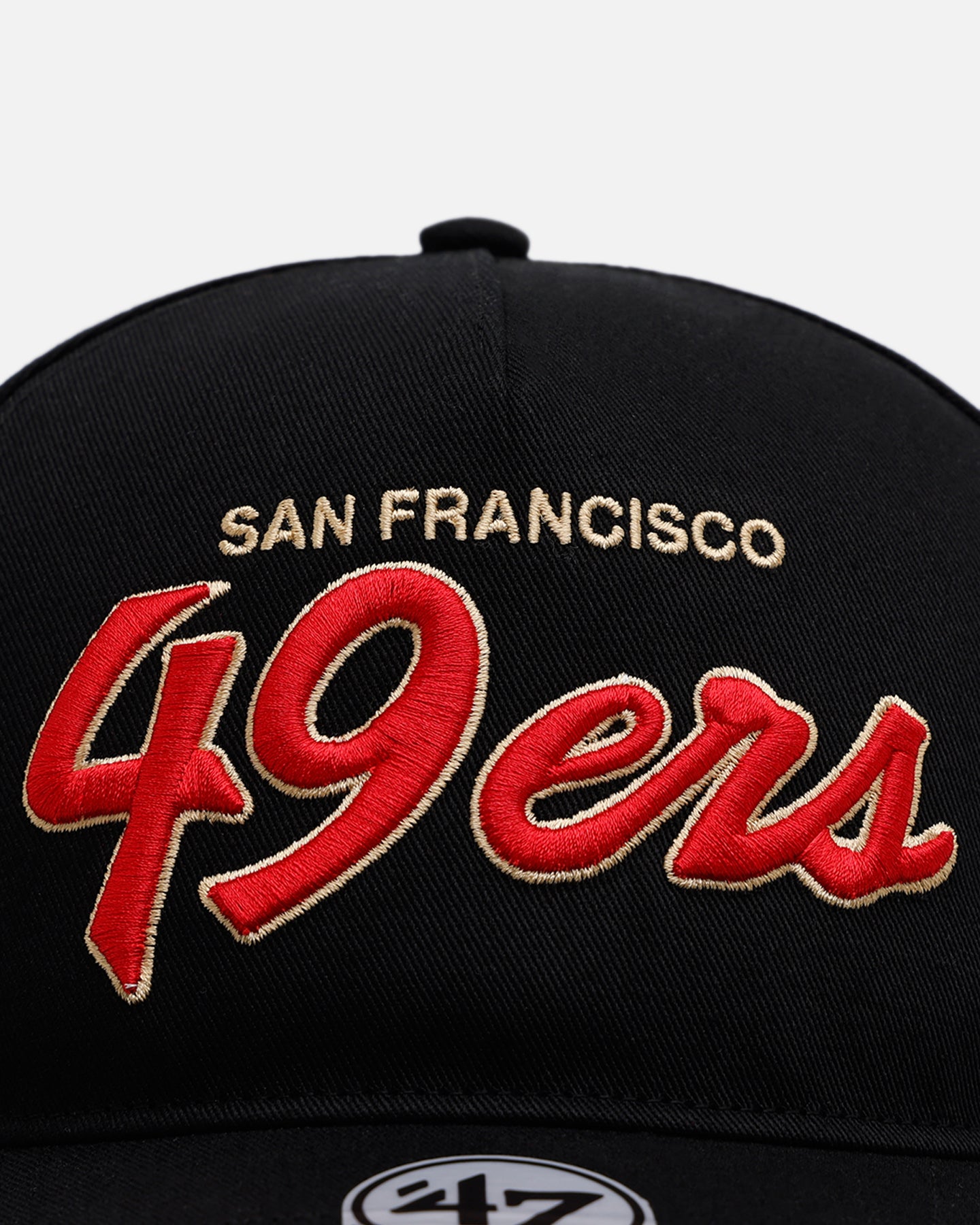 47 Brand San Francisco 49ers 'Black Dome Script' 47 Hitch Snapback Black、mySite、zt4zffjzw